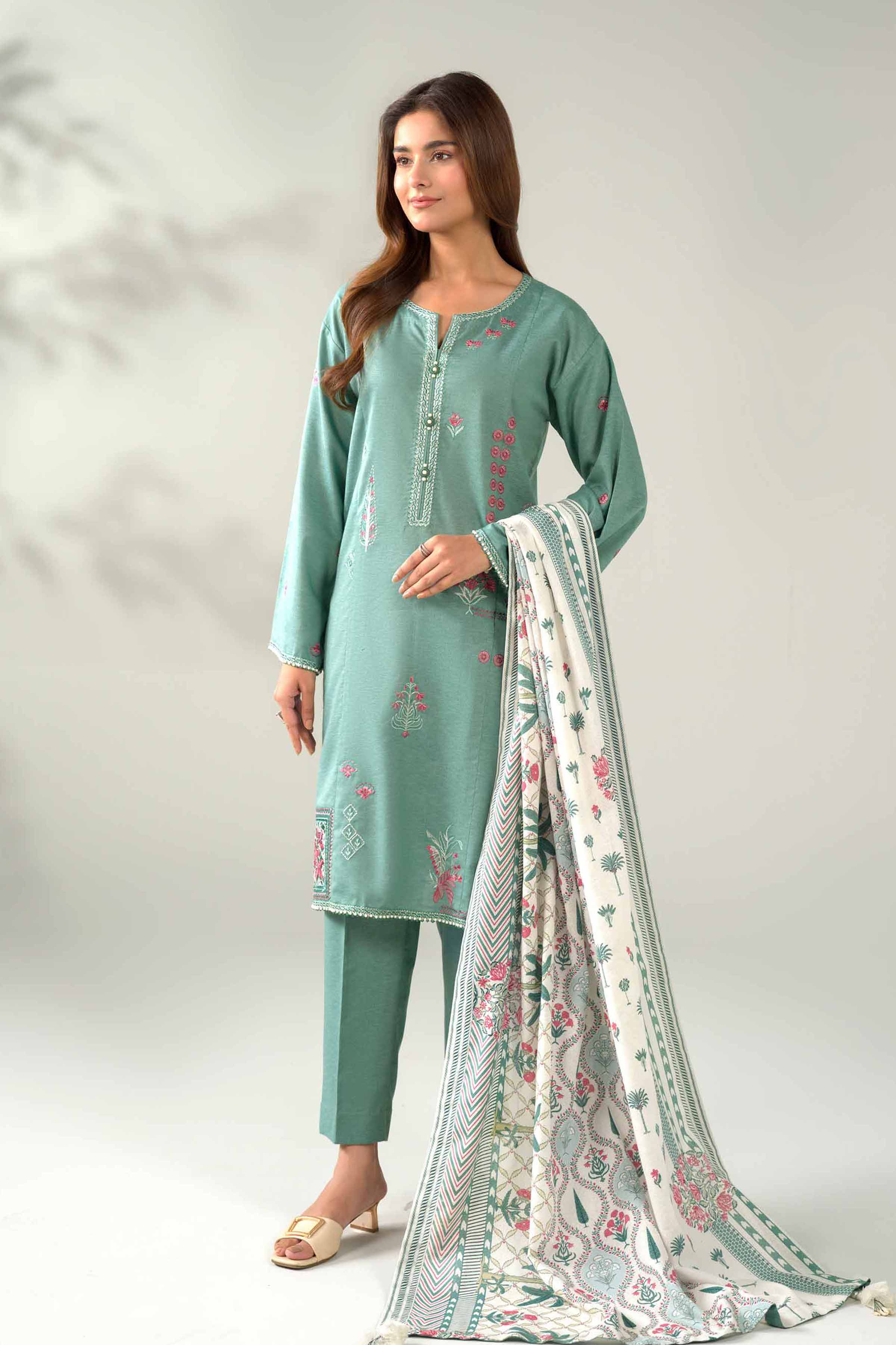 3 Piece - Embroidered Suit - 42502954 for Women - Unstitched Collection | Nishat | Shop Online