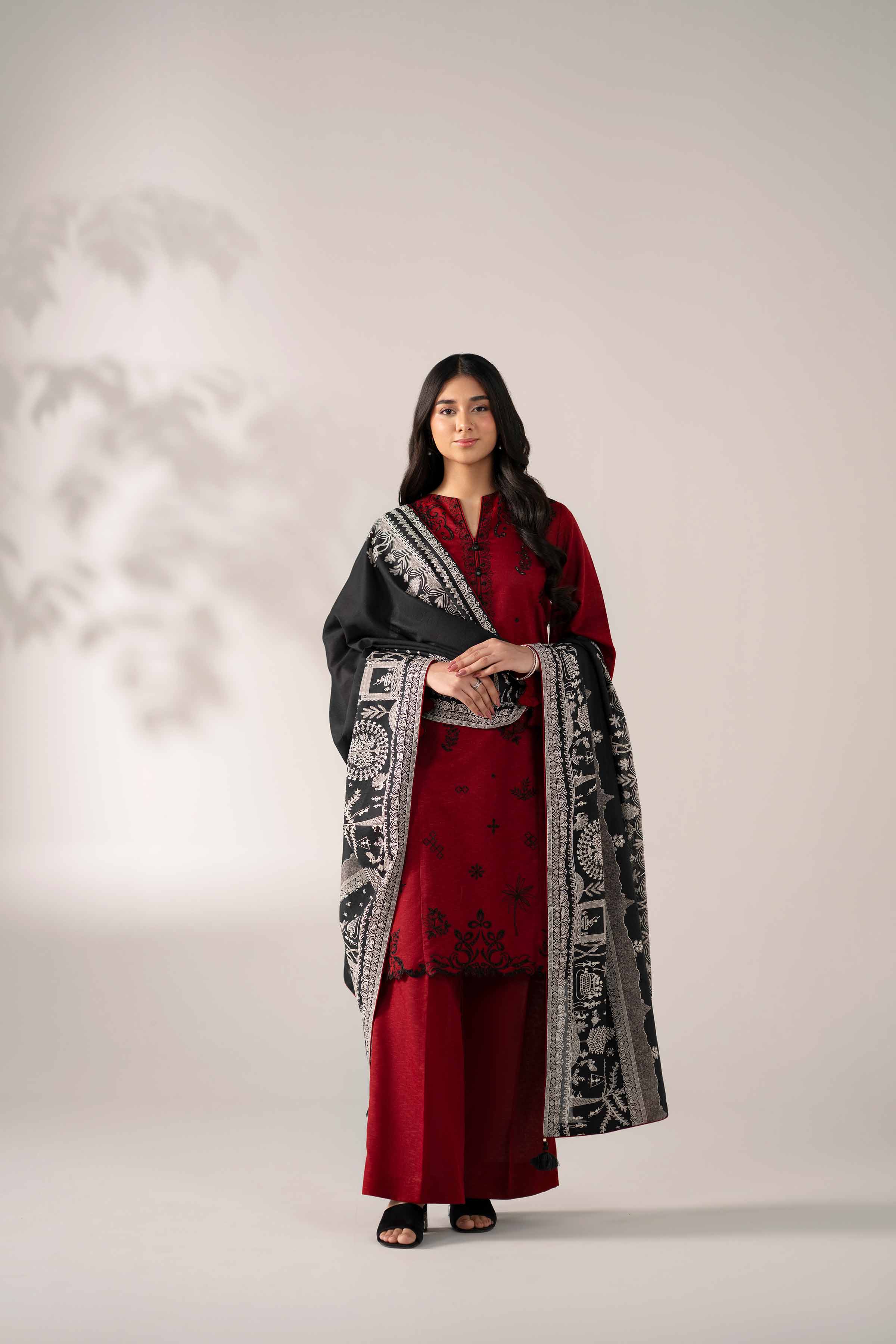 3 Piece - Printed Embroidered Suit - 42502963 for Women - Unstitched Collection | Nishat | Shop Online