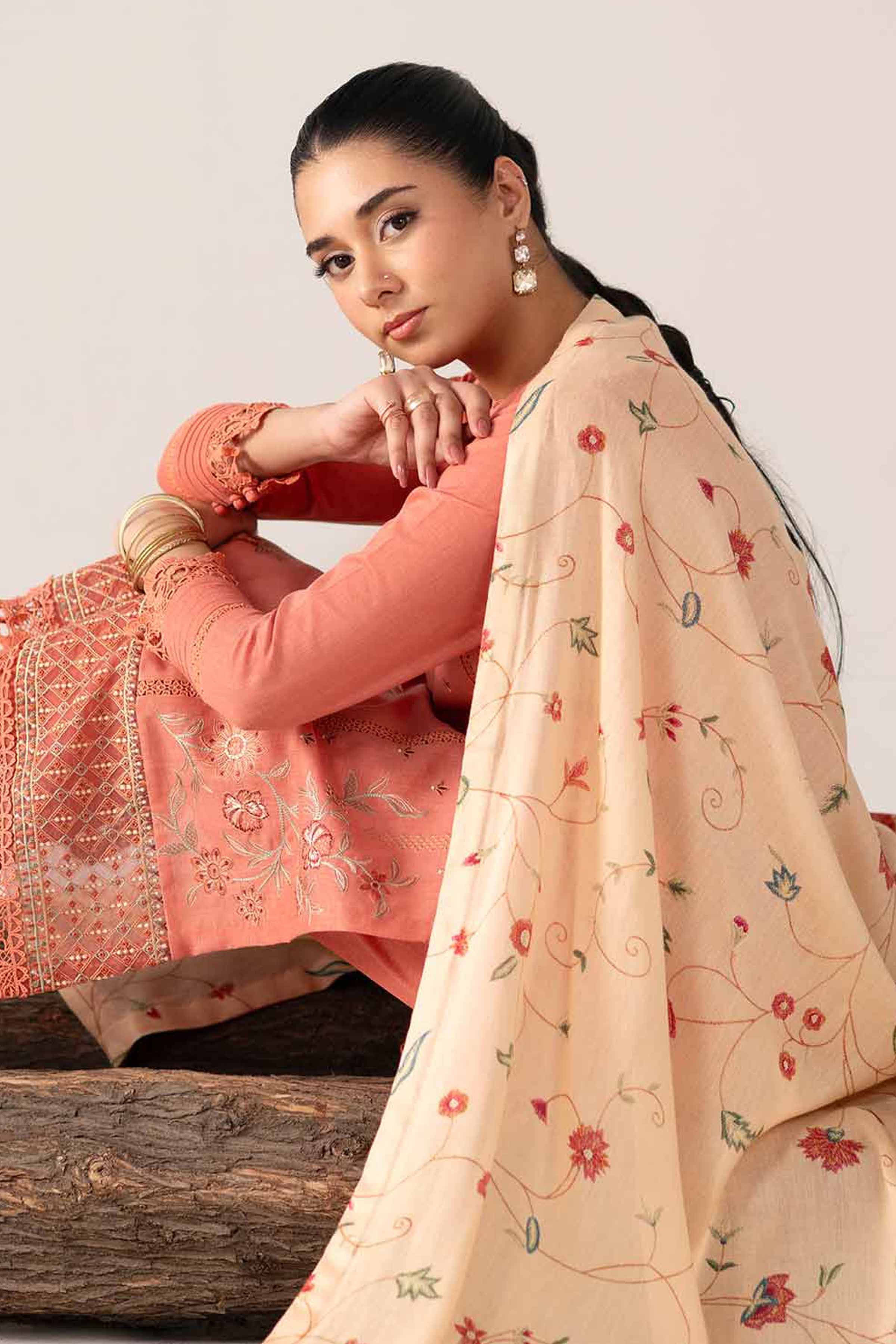 3 Piece - Digital Printed Embroidered Suit - 42502974 for Women - Unstitched Collection | Nishat | Shop Online