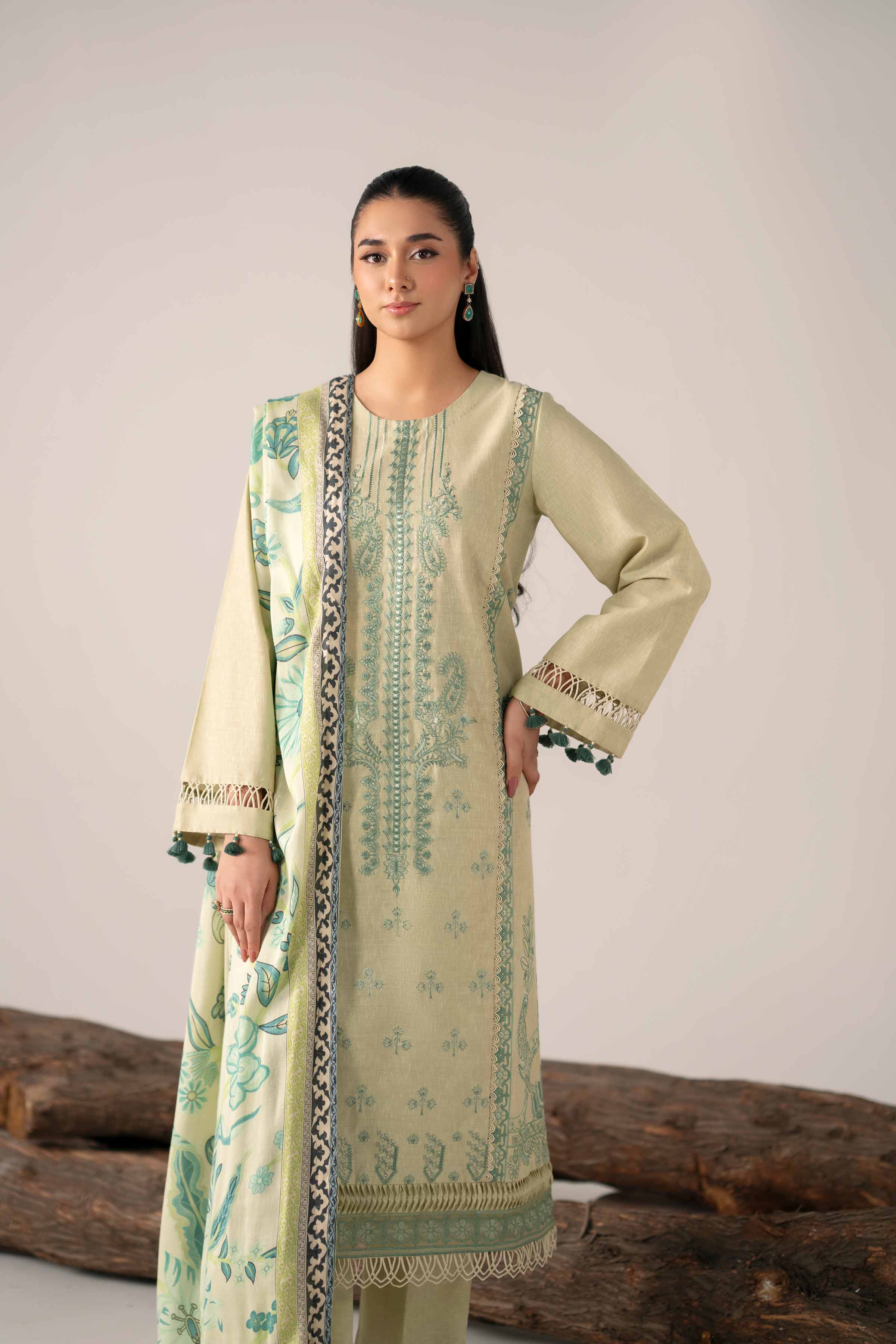 3 Piece - Digital Printed Embroidered Suit - 42502976 for Women - Unstitched Collection | Nishat | Shop Online