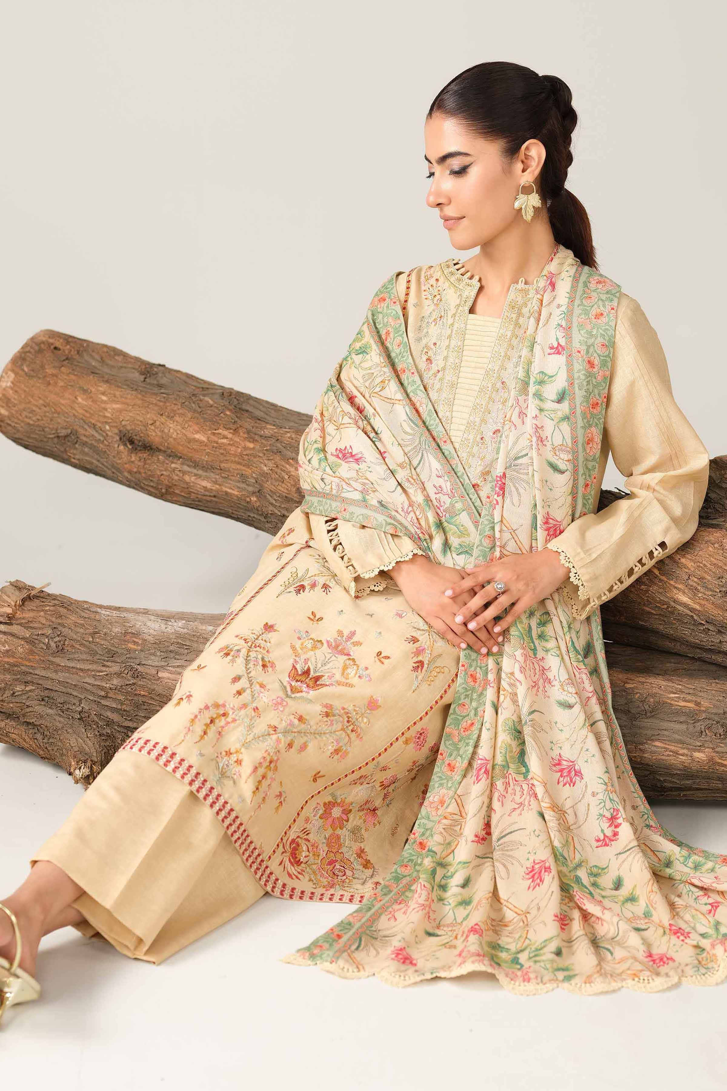 3 Piece - Digital Printed Embroidered Suit - 42502980 for Women - Unstitched Collection | Nishat | Shop Online