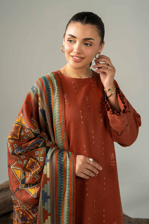 3 Piece - Digital Printed Embroidered Suit - 42502982 for Women - Unstitched Collection | Nishat | Shop Online