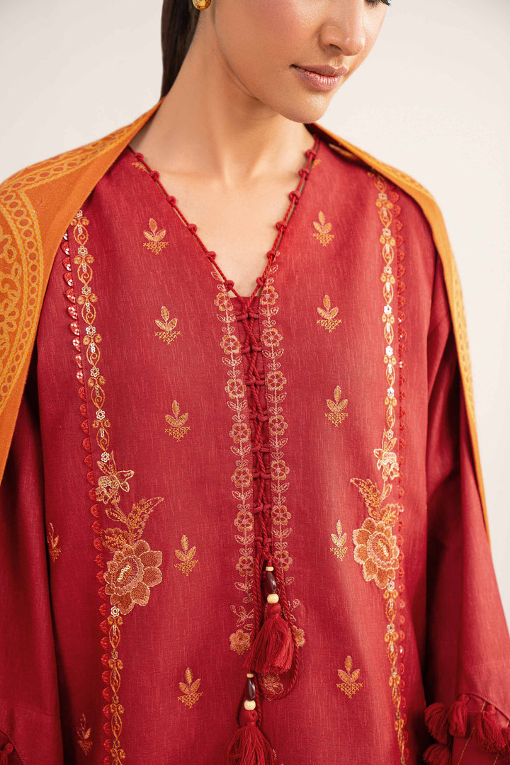 3 Piece - Digital Printed Embroidered Suit - 42502983 for Women - Unstitched Collection | Nishat | Shop Online