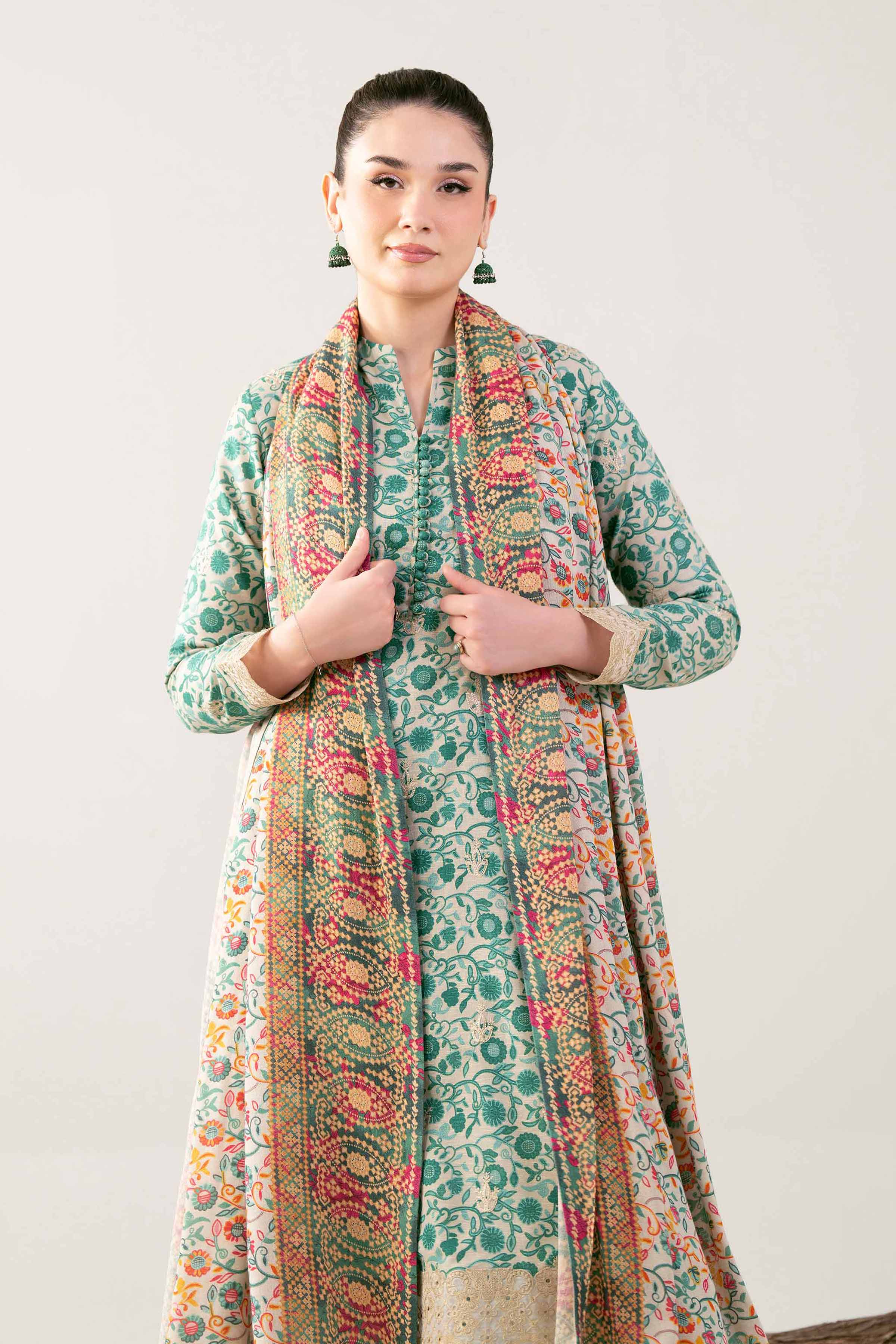 3 Piece - Digital Printed Embroidered Suit - 42502984 for Women - Unstitched Collection | Nishat | Shop Online