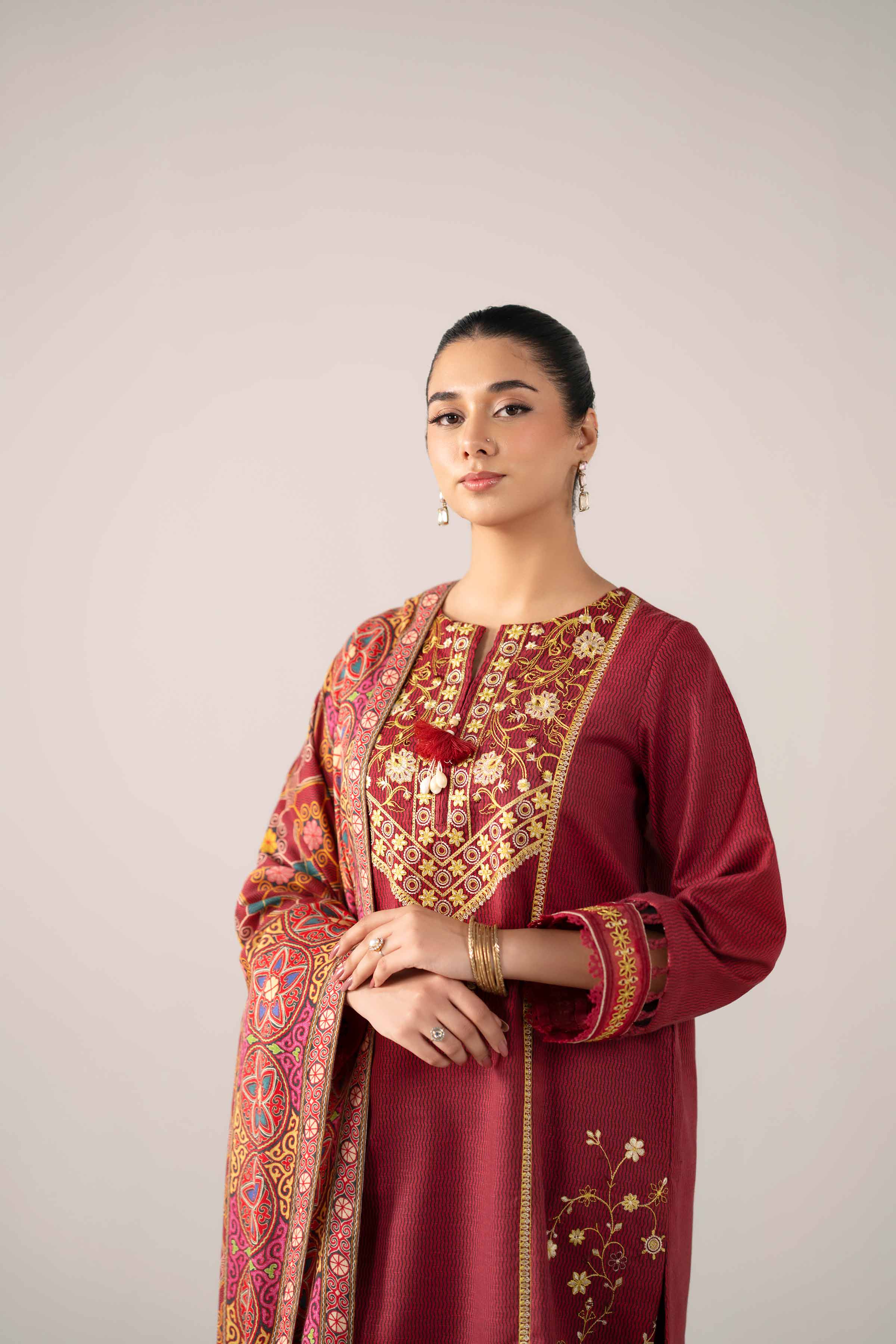 3 Piece - Digital Printed Embroidered Suit - 42502986 for Women - Unstitched Collection | Nishat | Shop Online