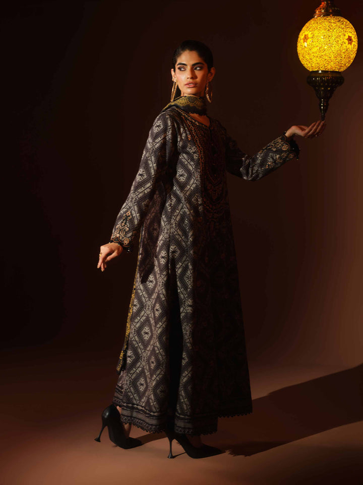 3 Piece - Digital Printed Embroidered Suit - 42502992 for Women - Unstitched Collection | Nishat | Shop Online