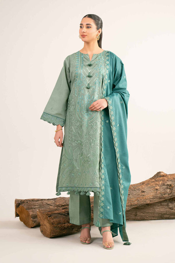 3 Piece - Embroidered Suit - 42503504 for Women - Unstitched Collection | Nishat | Shop Online