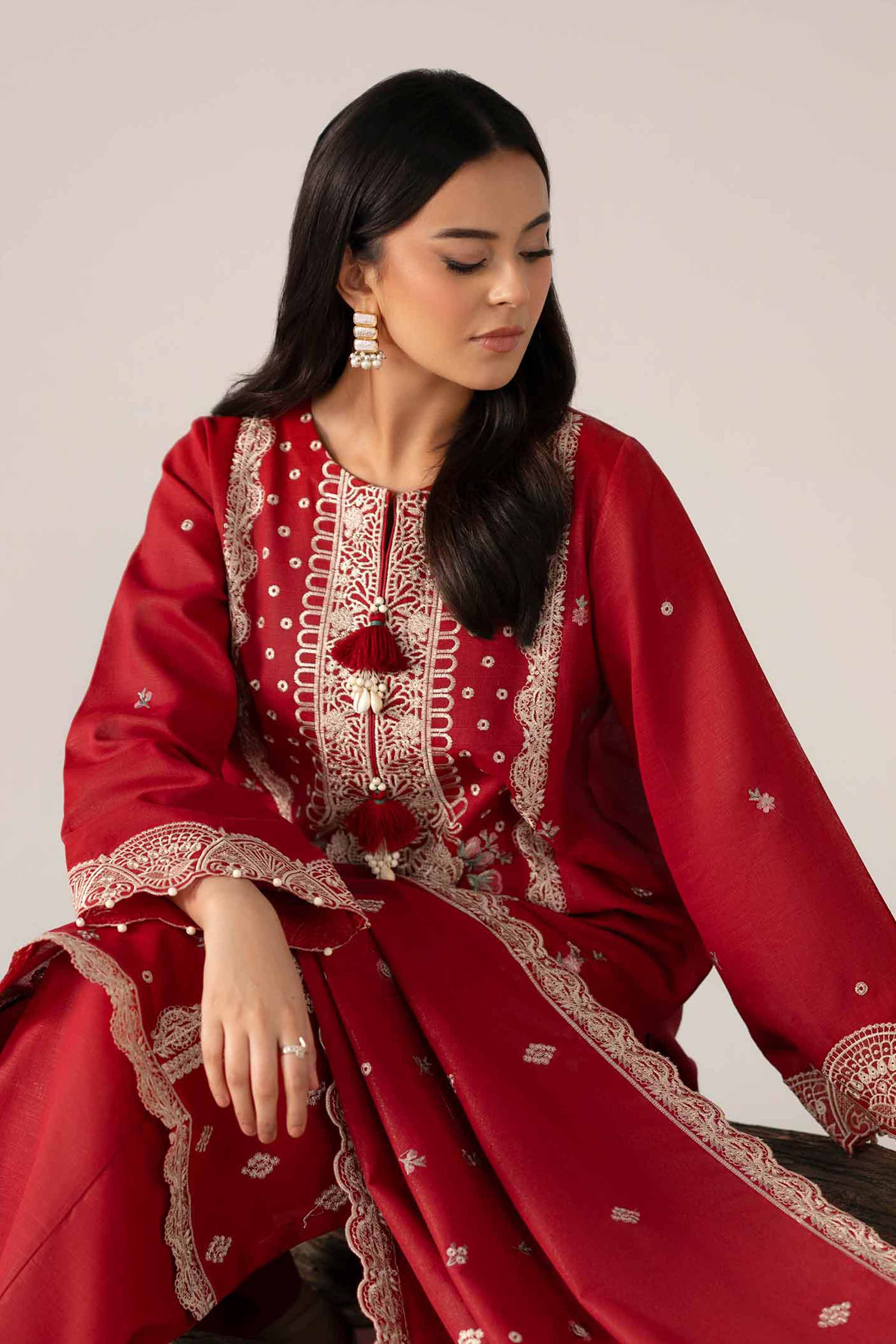 3 Piece - Embroidered Suit - 42503505 for Women - Unstitched Collection | Nishat | Shop Online