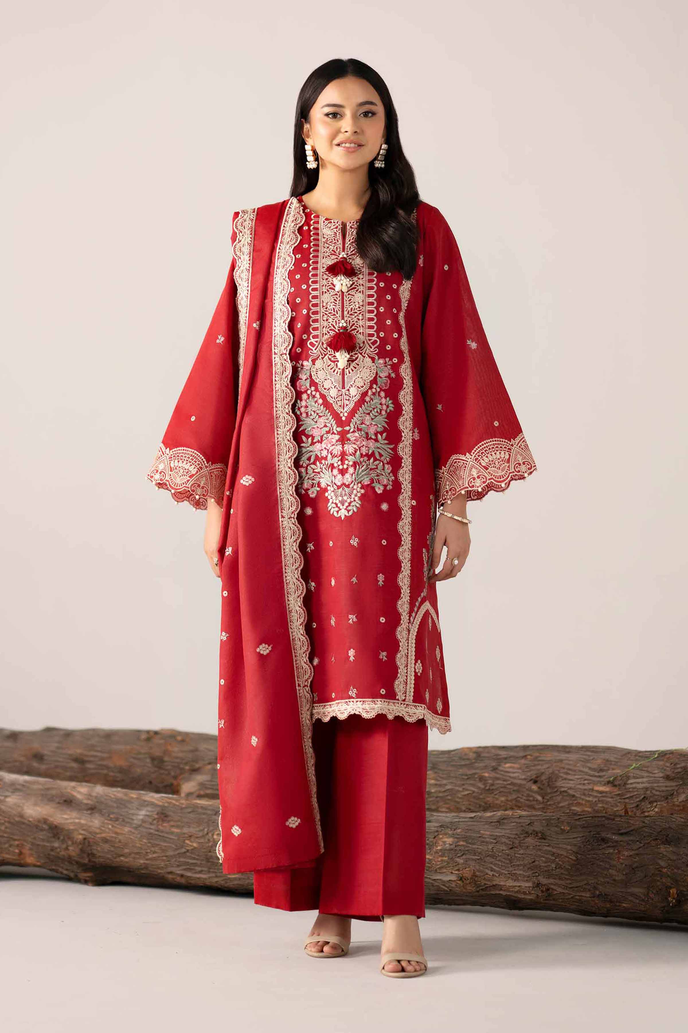 3 Piece - Embroidered Suit - 42503505 for Women - Unstitched Collection | Nishat | Shop Online