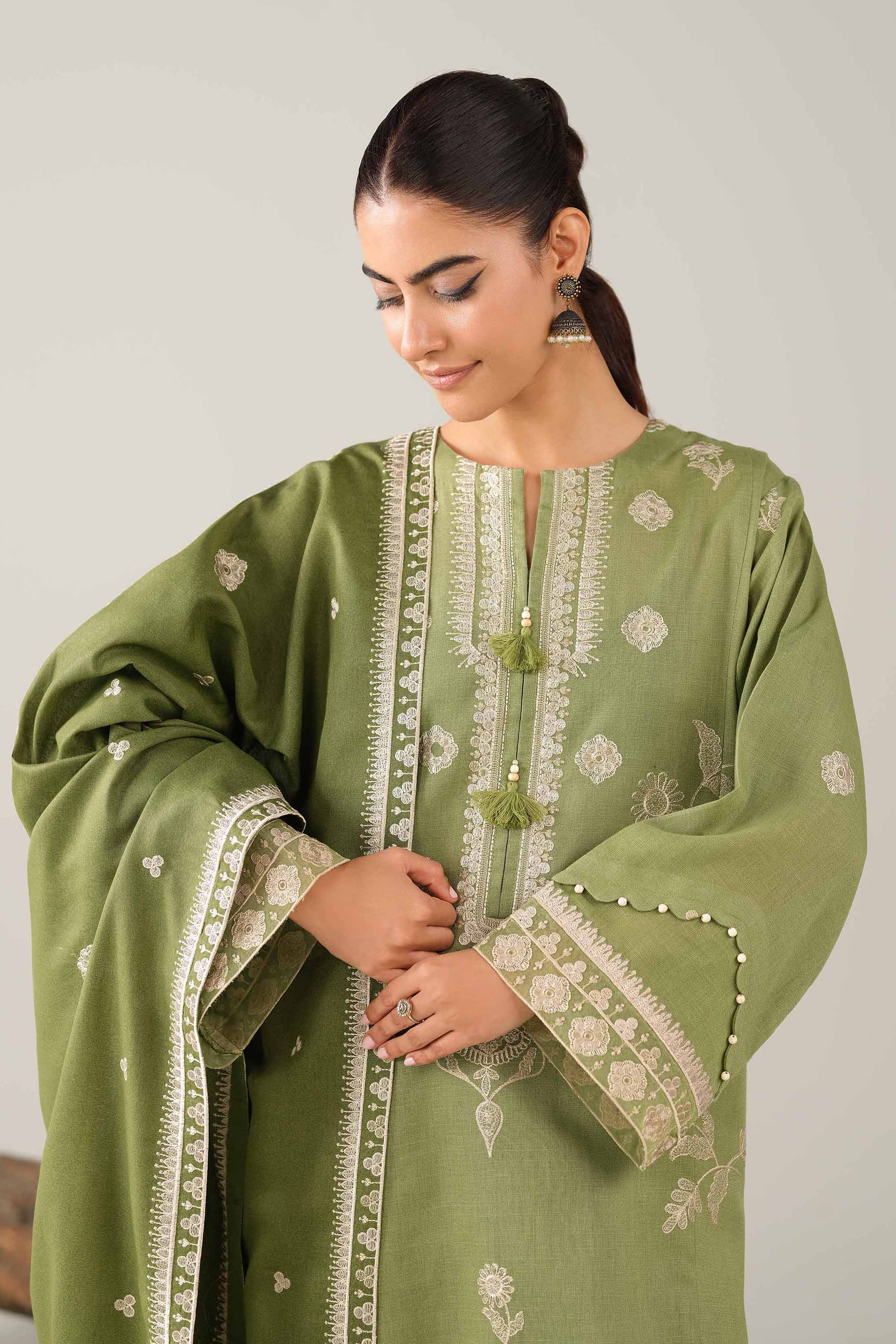 3 Piece - Embroidered Suit - 42503507 for Women - Unstitched Collection | Nishat | Shop Online