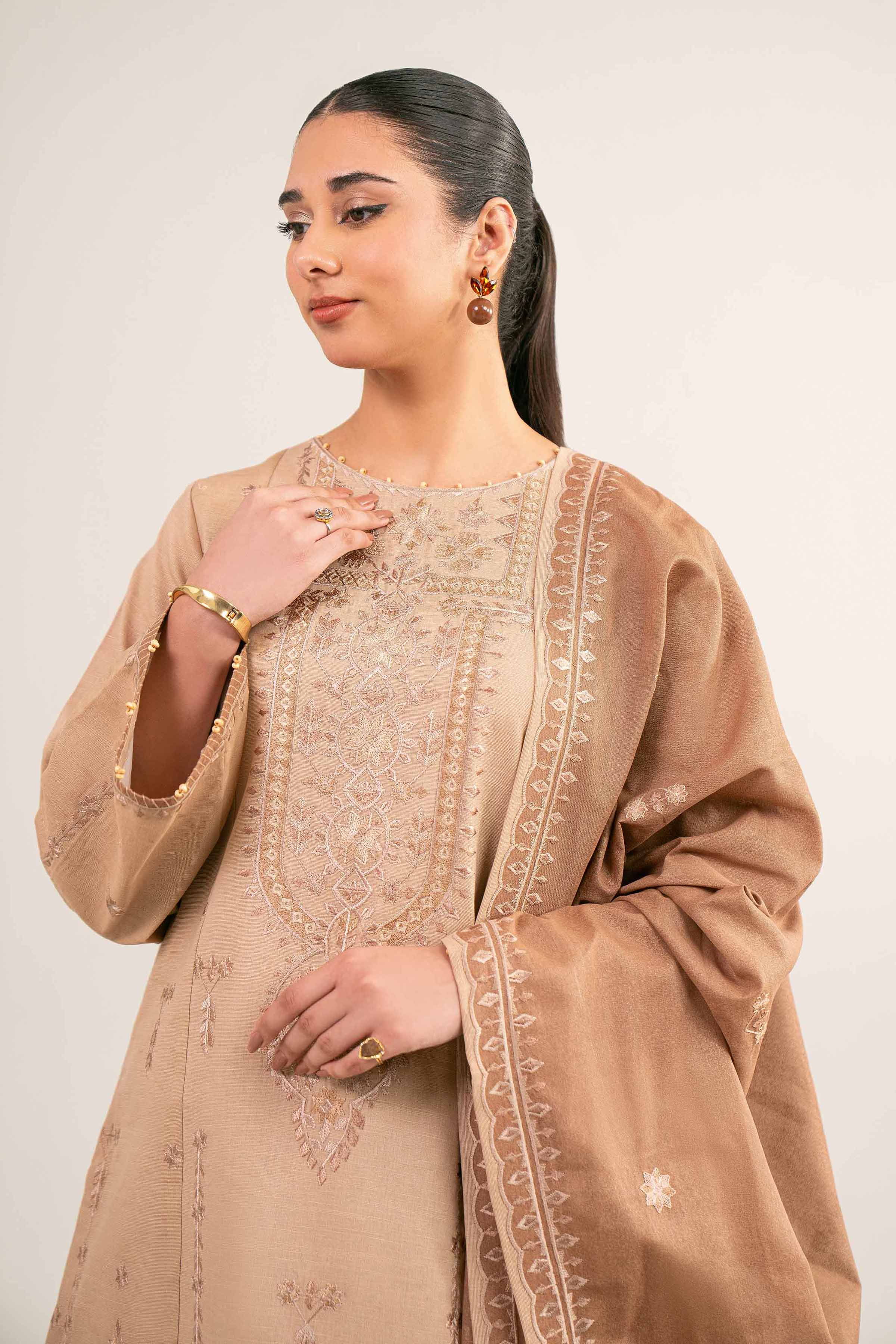 3 Piece - Embroidered Suit - 42503508 for Women - Unstitched Collection | Nishat | Shop Online