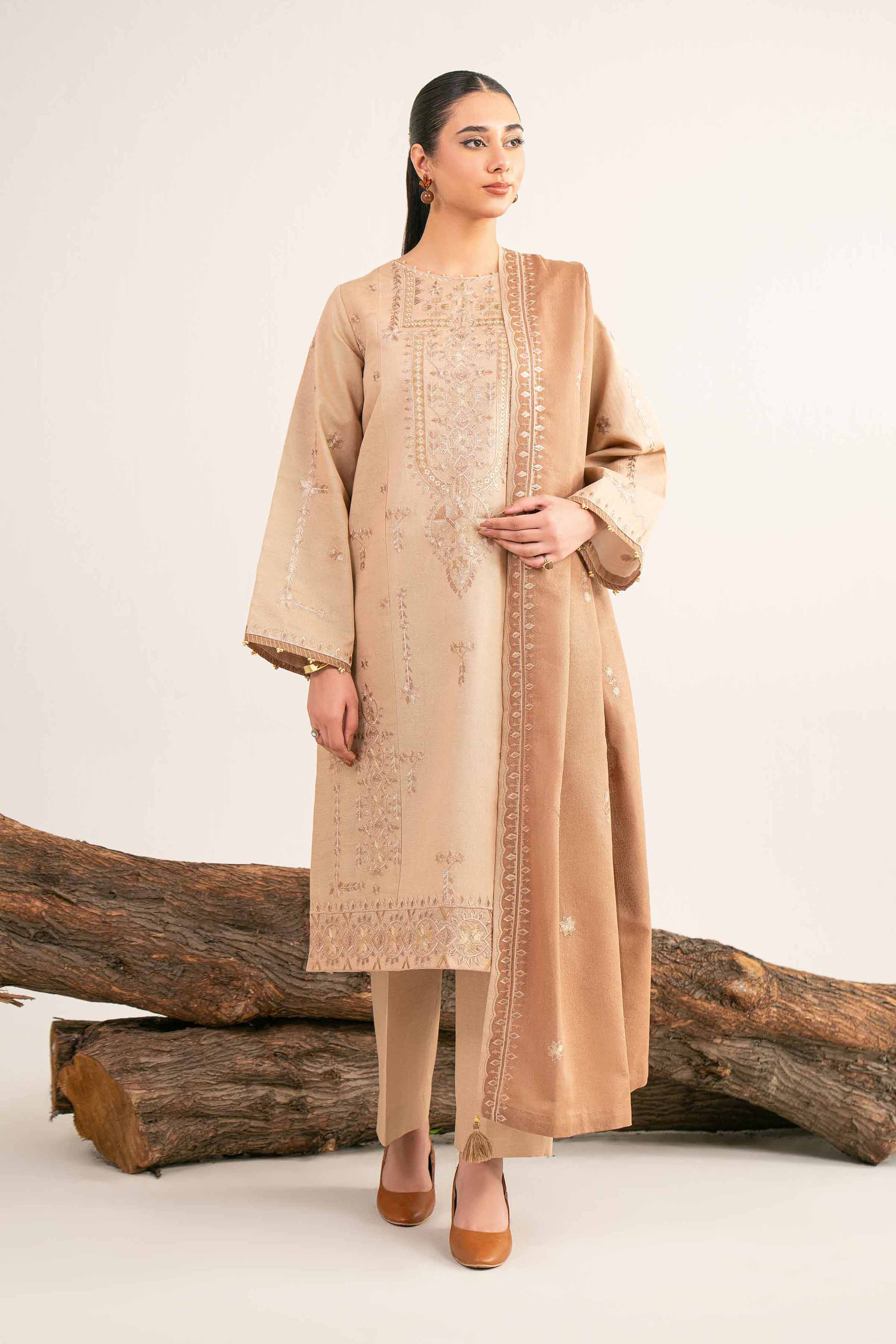 3 Piece - Embroidered Suit - 42503508 for Women - Unstitched Collection | Nishat | Shop Online