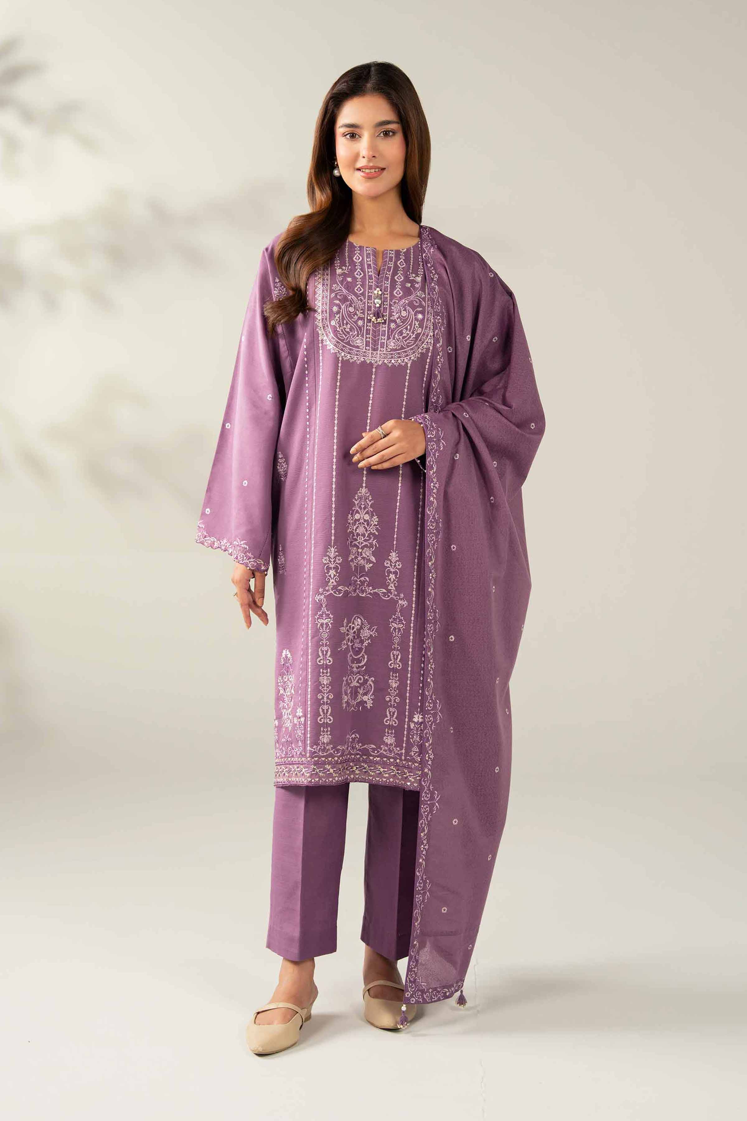 3 Piece - Embroidered Suit - 42503509 for Women - Unstitched Collection | Nishat | Shop Online