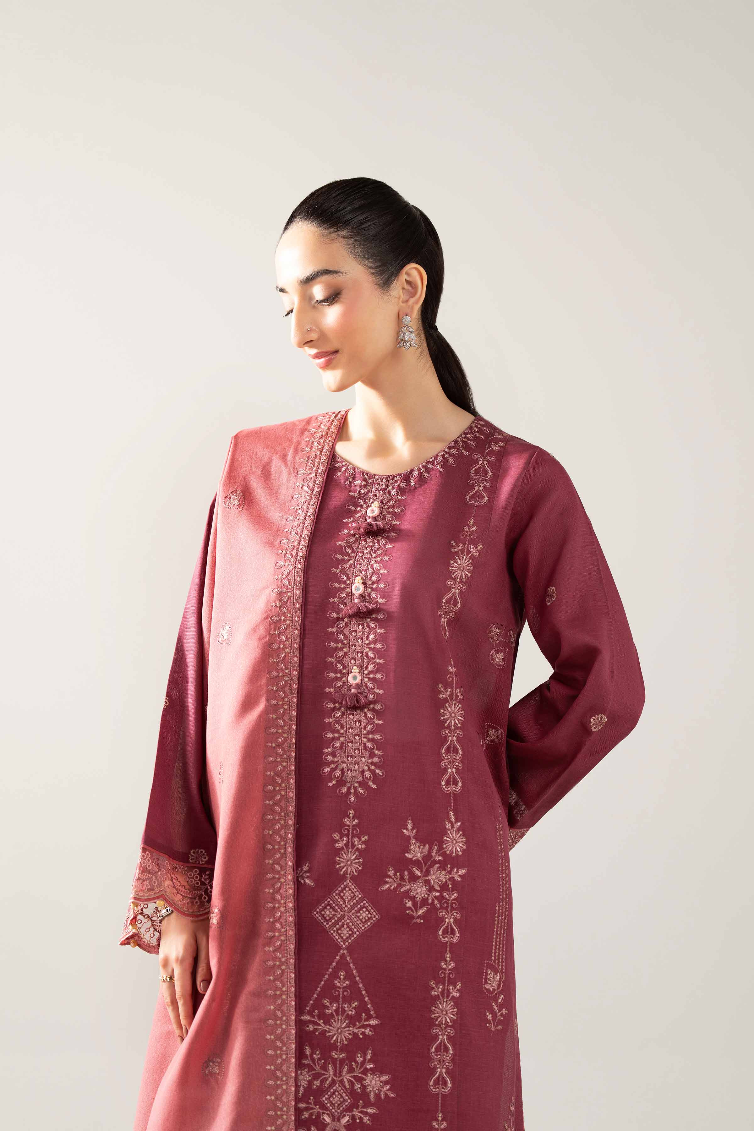 3 Piece - Embroidered Suit - 42503510 for Women - Unstitched Collection | Nishat | Shop Online