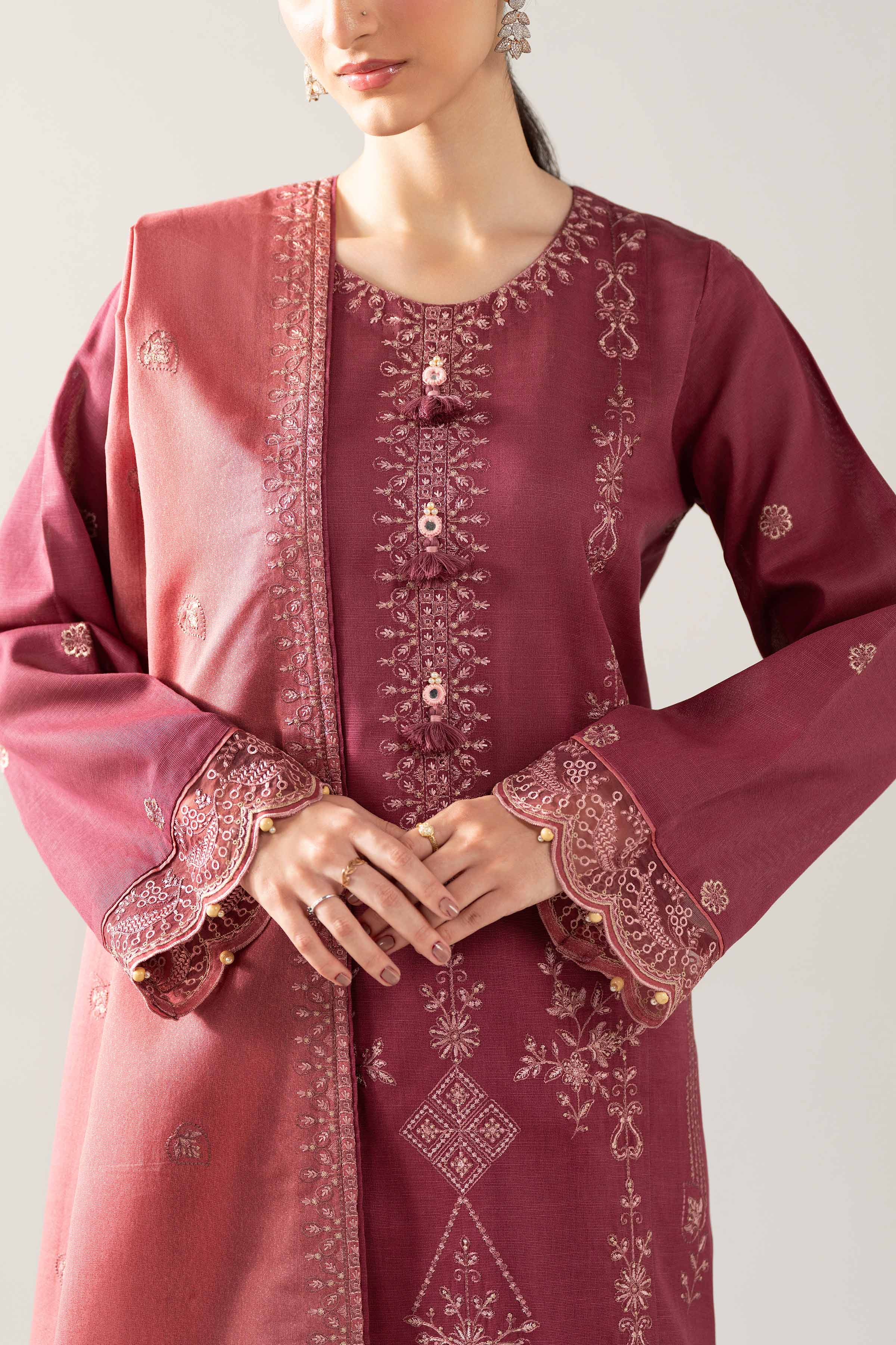 3 Piece - Embroidered Suit - 42503510 for Women - Unstitched Collection | Nishat | Shop Online