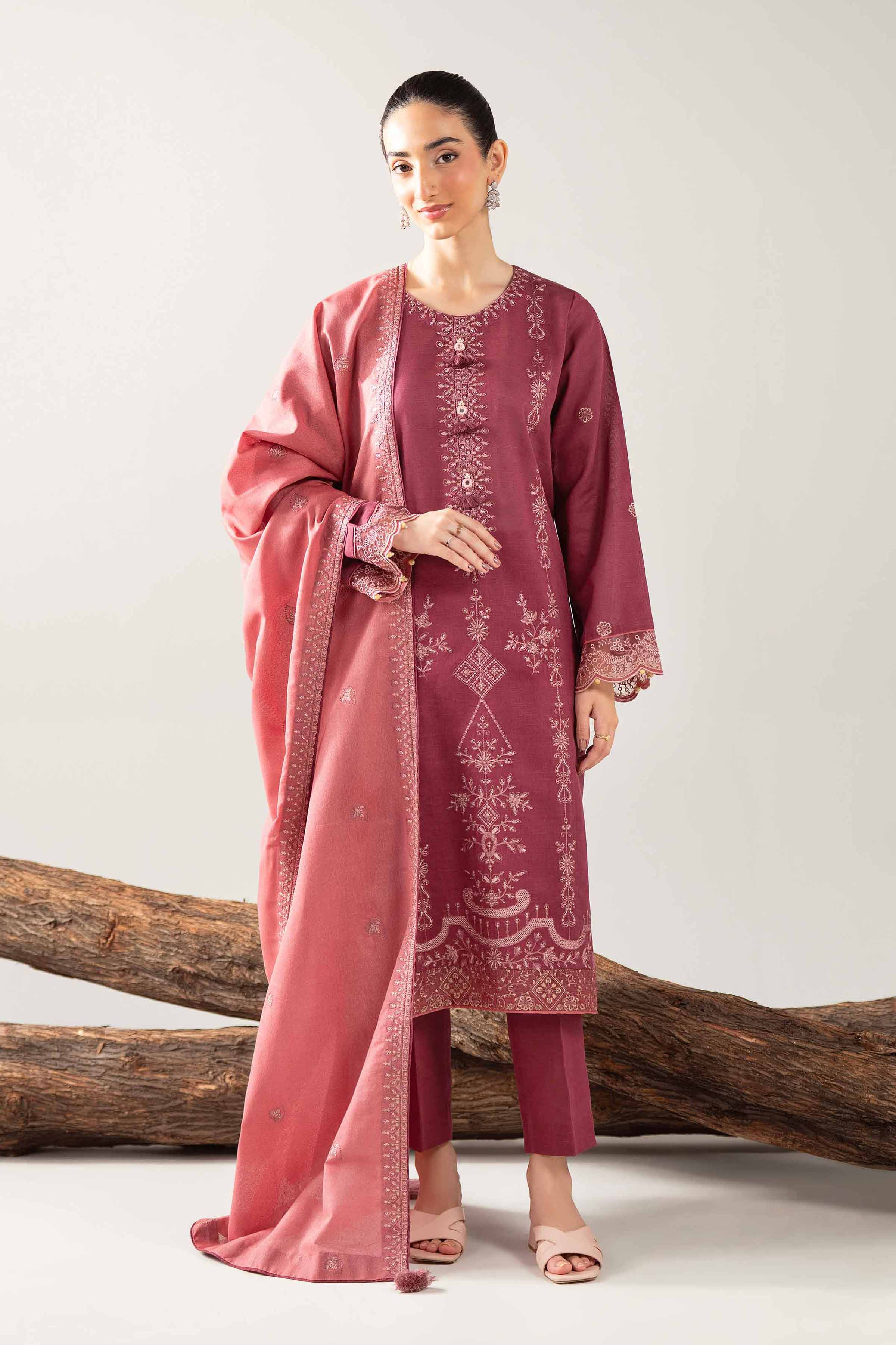 3 Piece - Embroidered Suit - 42503510 for Women - Unstitched Collection | Nishat | Shop Online