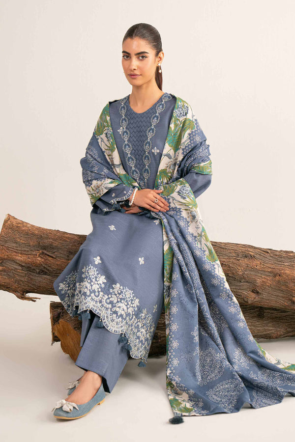 3 Piece - Printed Embroidered Suit - 42503511 for Women - Unstitched Collection | Nishat | Shop Online