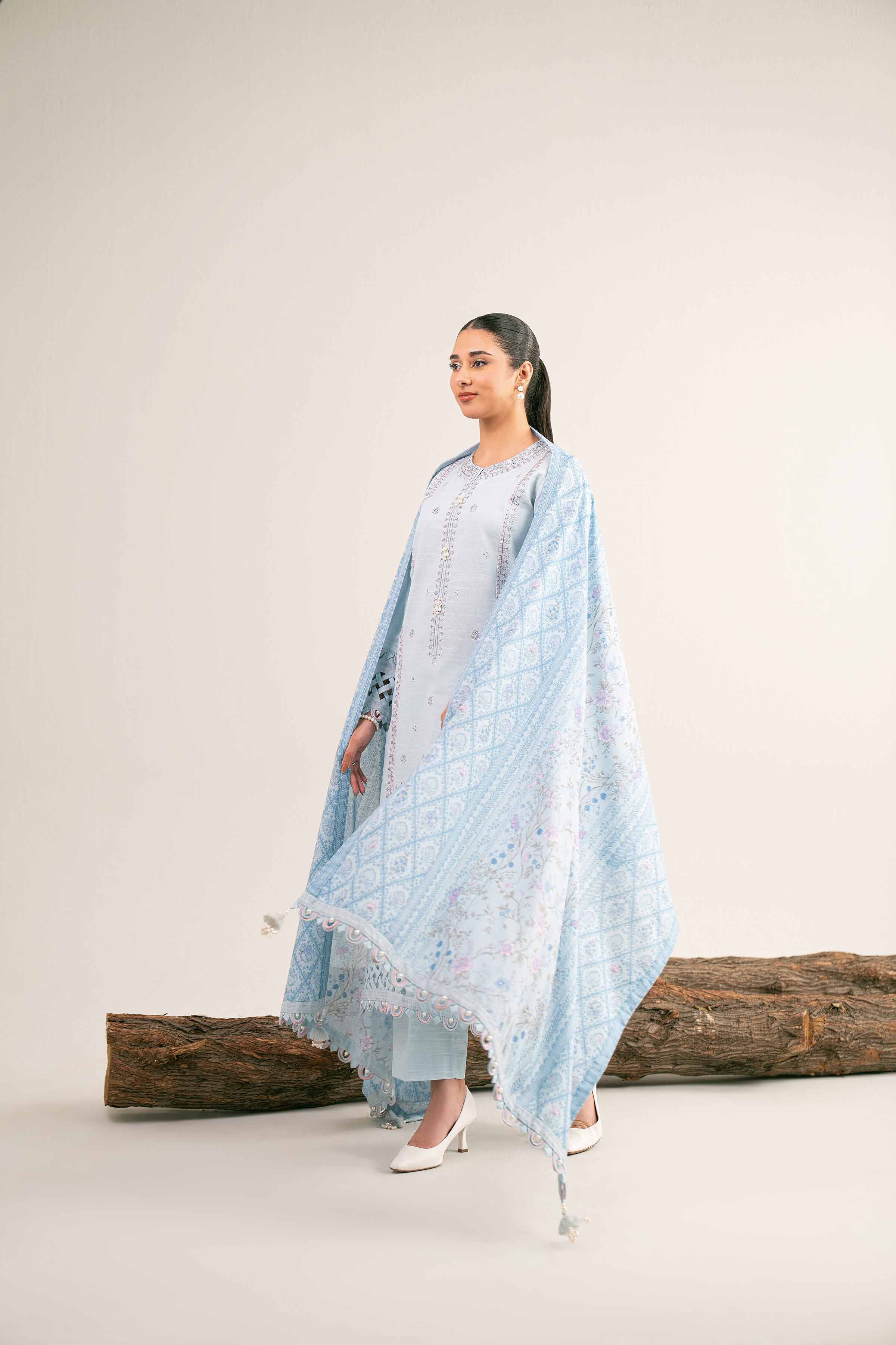 3 Piece - Printed Embroidered Suit - 42503512 for Women - Unstitched Collection | Nishat | Shop Online