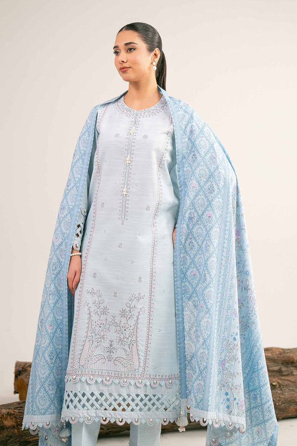 3 Piece - Printed Embroidered Suit - 42503512 for Women - Unstitched Collection | Nishat | Shop Online