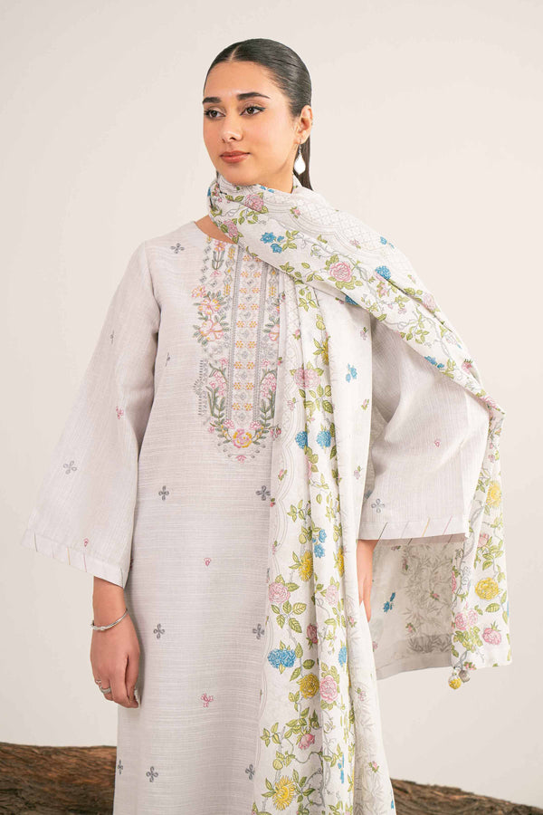 3 Piece - Printed Embroidered Suit - 42503513 for Women - Unstitched Collection | Nishat | Shop Online