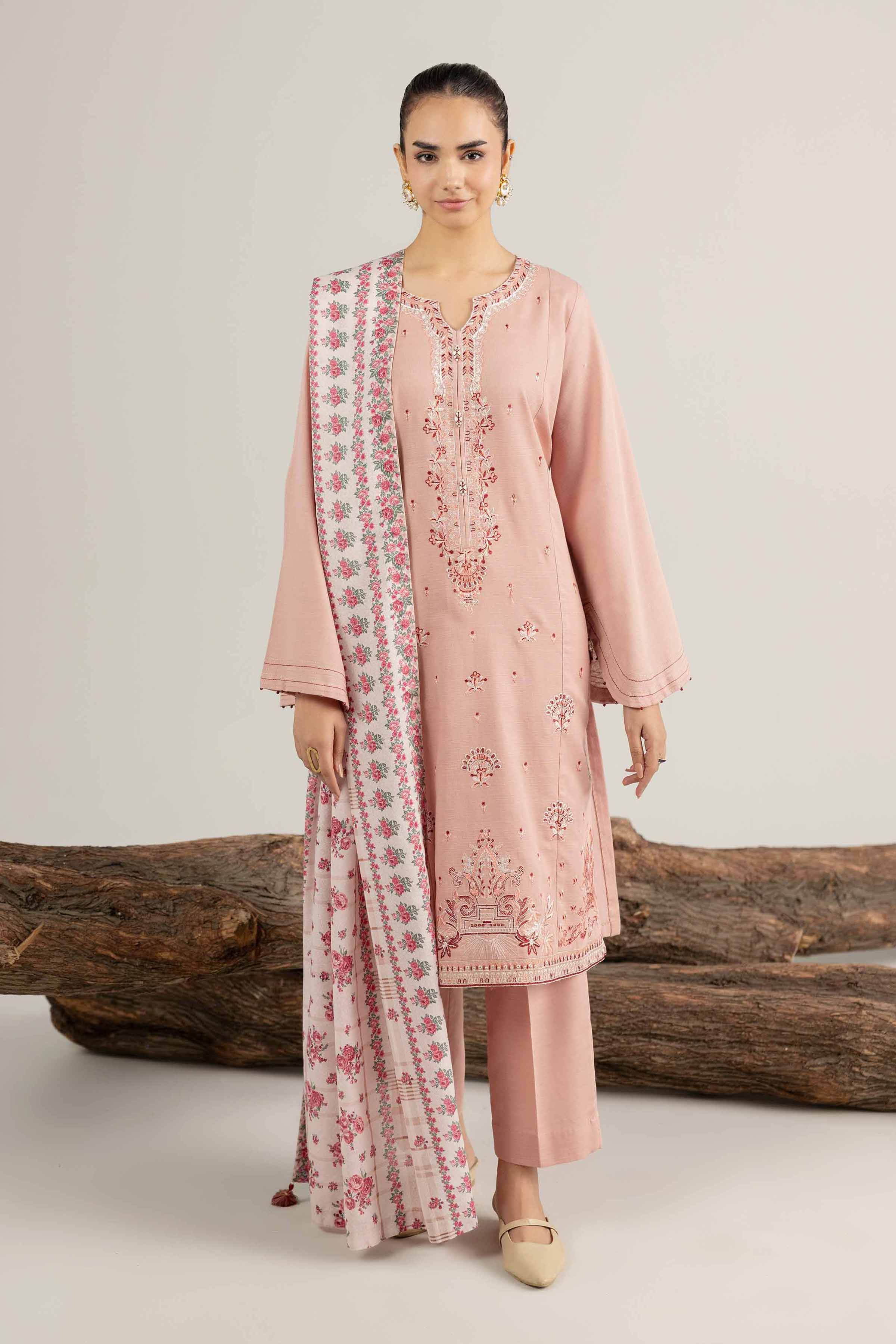 3 Piece - Printed Embroidered Suit - 42503514 for Women - Unstitched Collection | Nishat | Shop Online