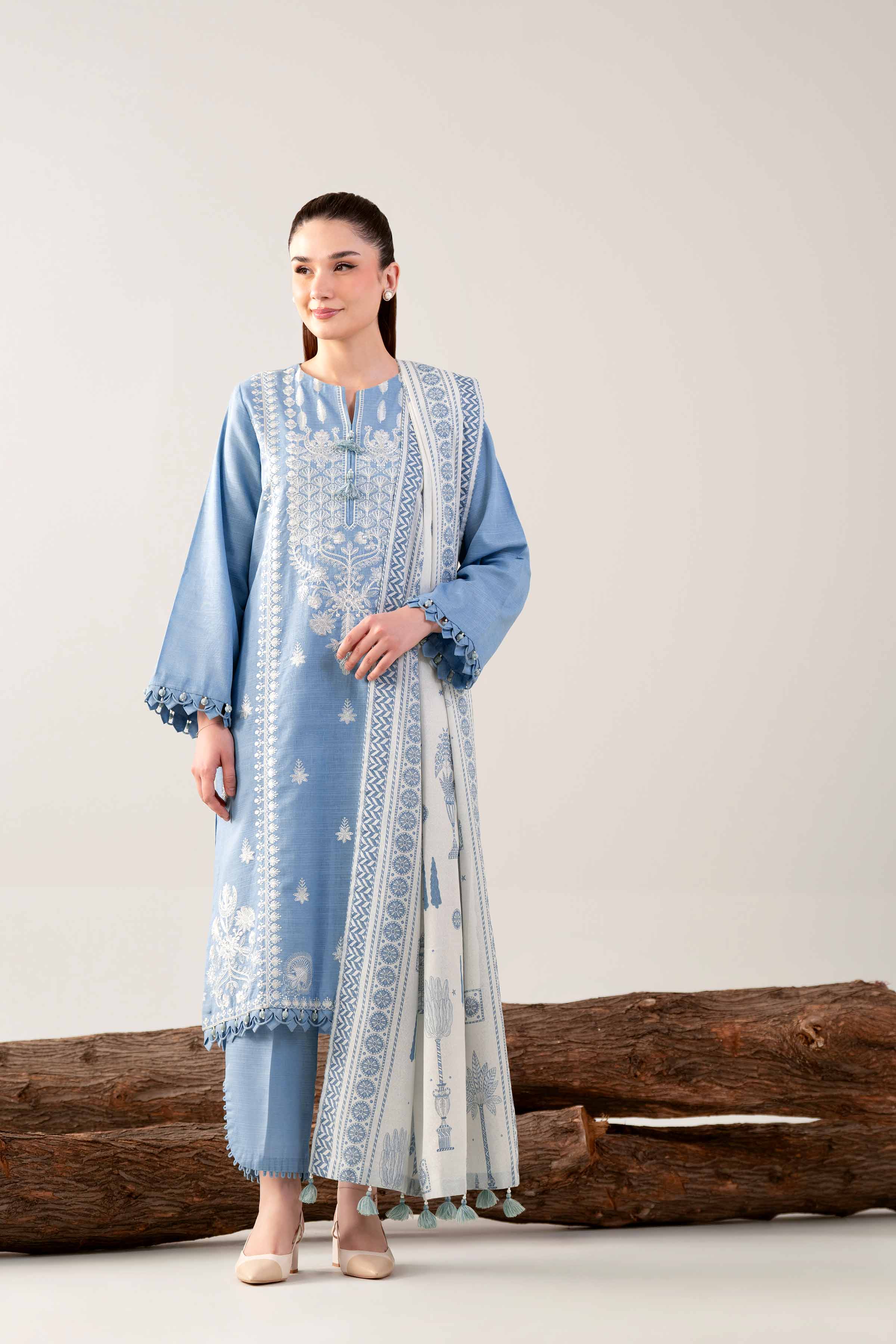 3 Piece - Printed Embroidered Suit - 42503516 for Women - Unstitched Collection | Nishat | Shop Online