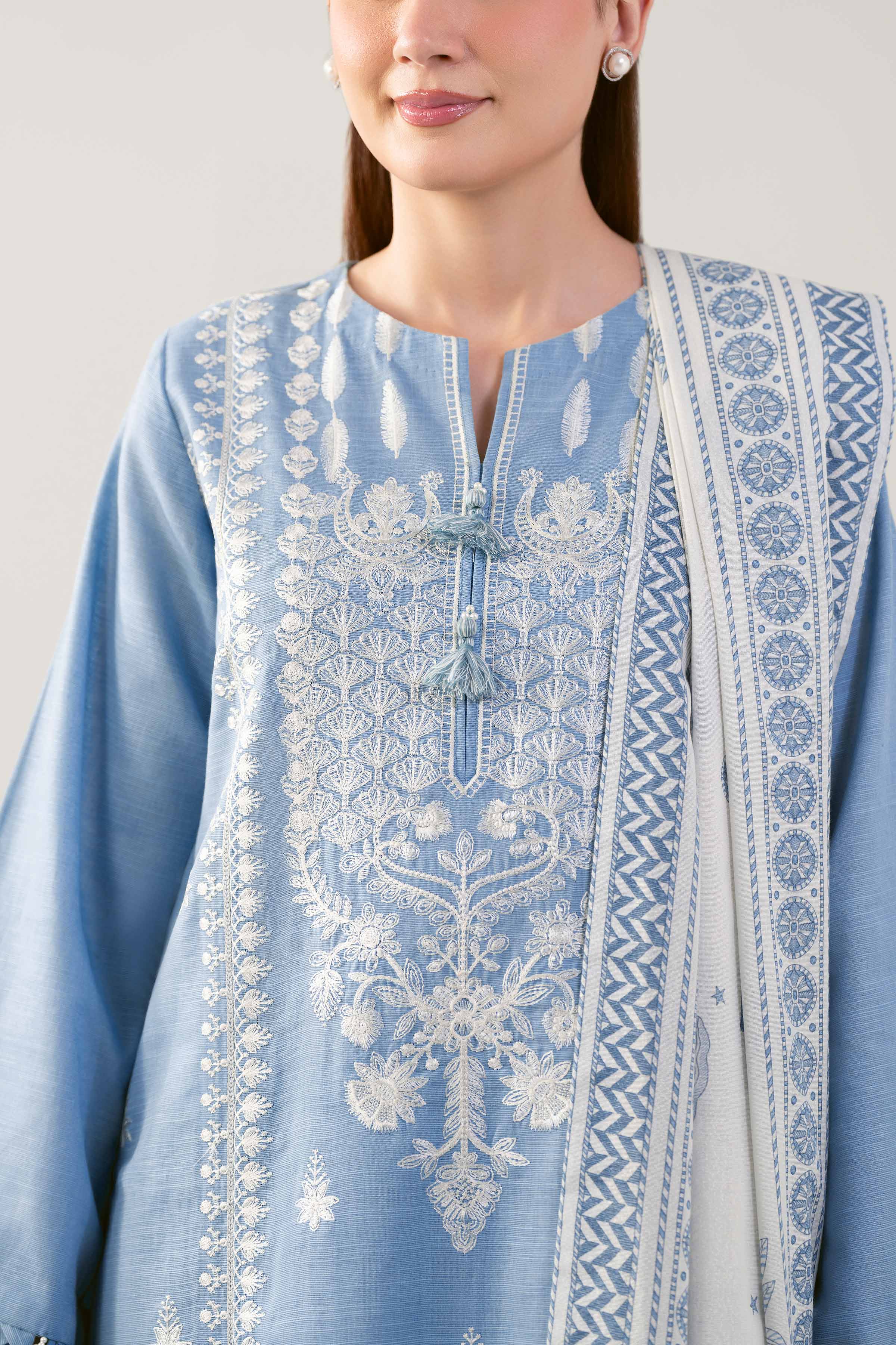 3 Piece - Printed Embroidered Suit - 42503516 for Women - Unstitched Collection | Nishat | Shop Online