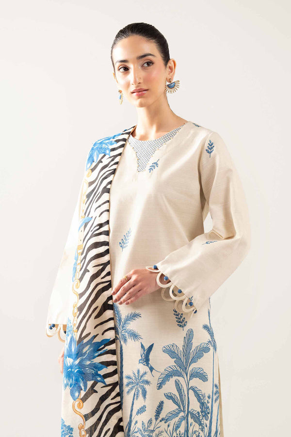 3 Piece - Printed Embroidered Suit - 42503518 for Women - Unstitched Collection | Nishat | Shop Online