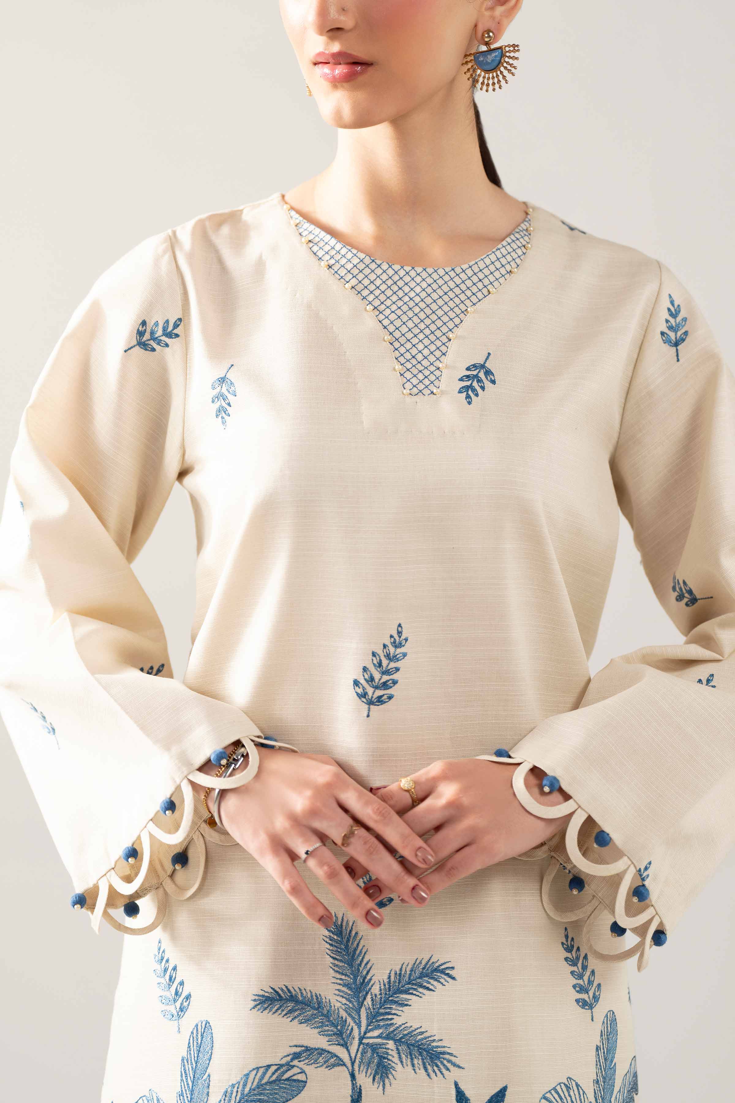 3 Piece - Printed Embroidered Suit - 42503518 for Women - Unstitched Collection | Nishat | Shop Online