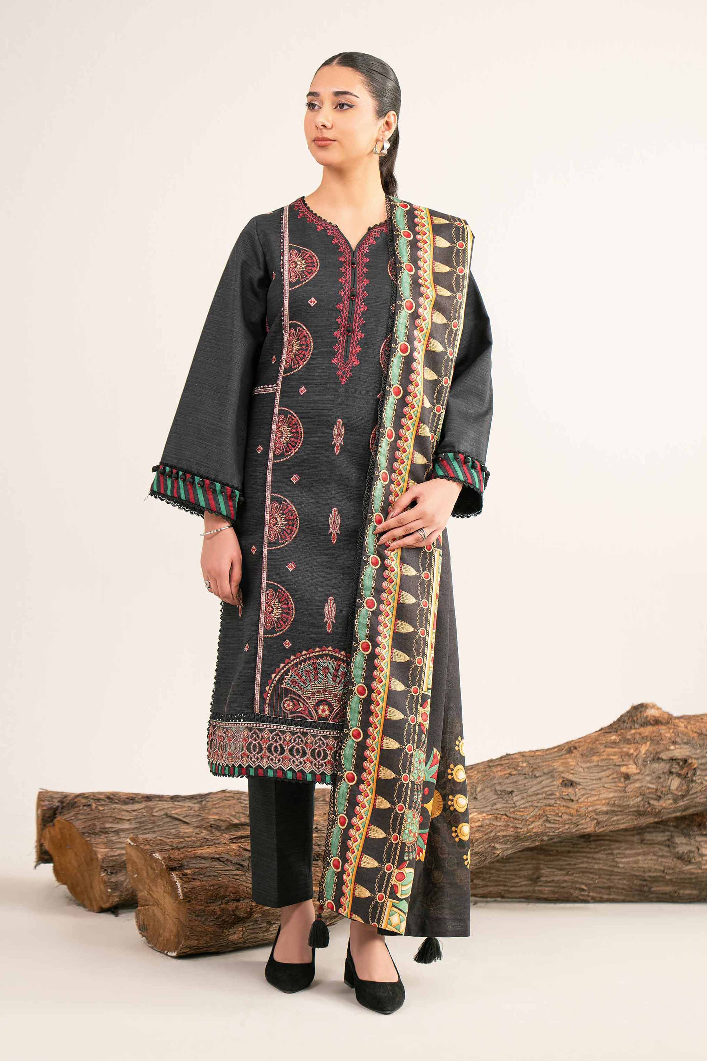 3 Piece - Printed Embroidered Suit - 42503520 for Women - Unstitched Collection | Nishat | Shop Online