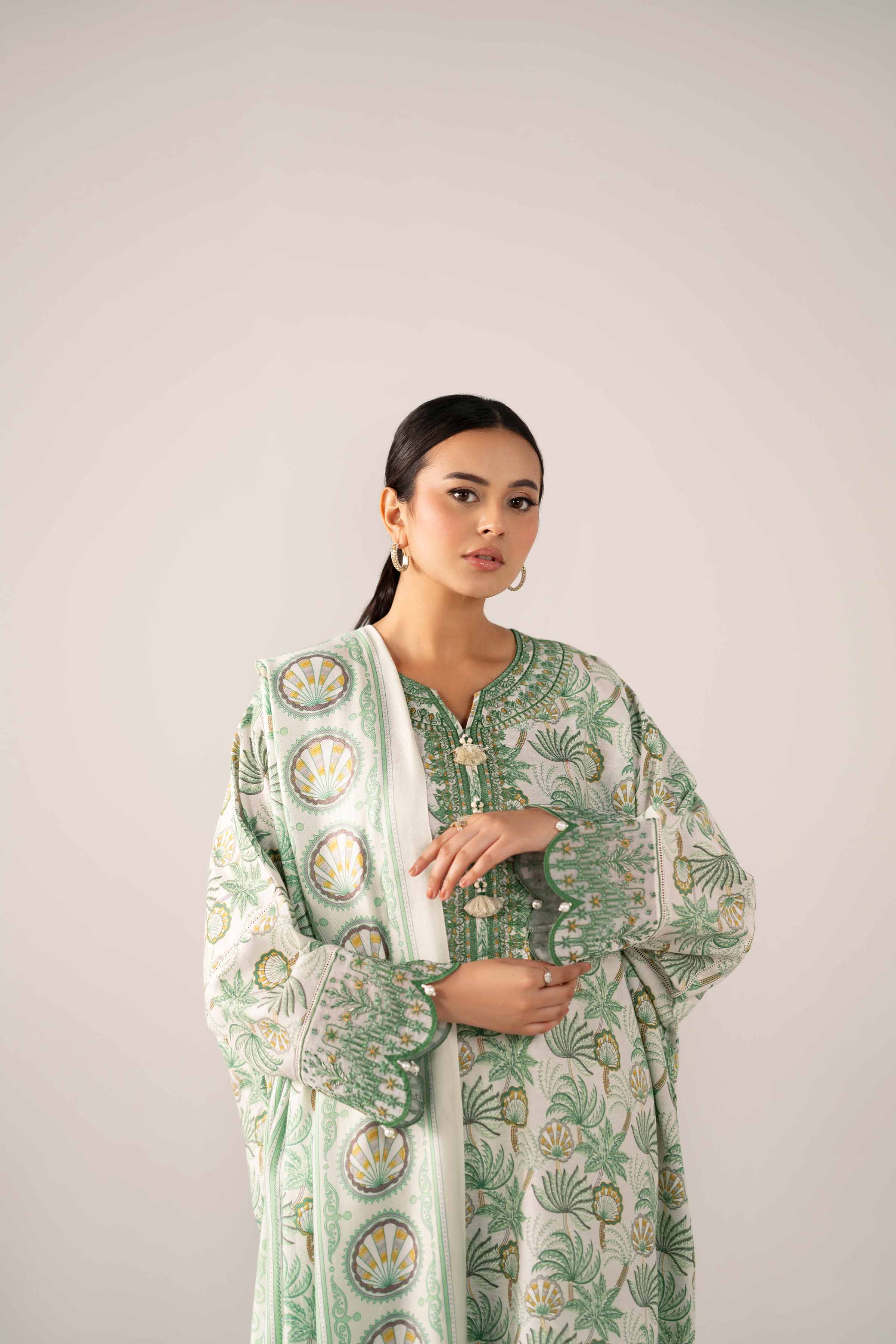 3 Piece - Printed Embroidered Suit - 42503522 for Women - Unstitched Collection | Nishat | Shop Online
