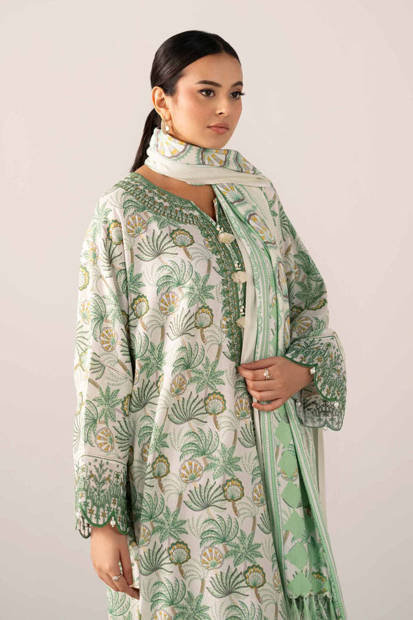 3 Piece - Printed Embroidered Suit - 42503522 for Women - Unstitched Collection | Nishat | Shop Online