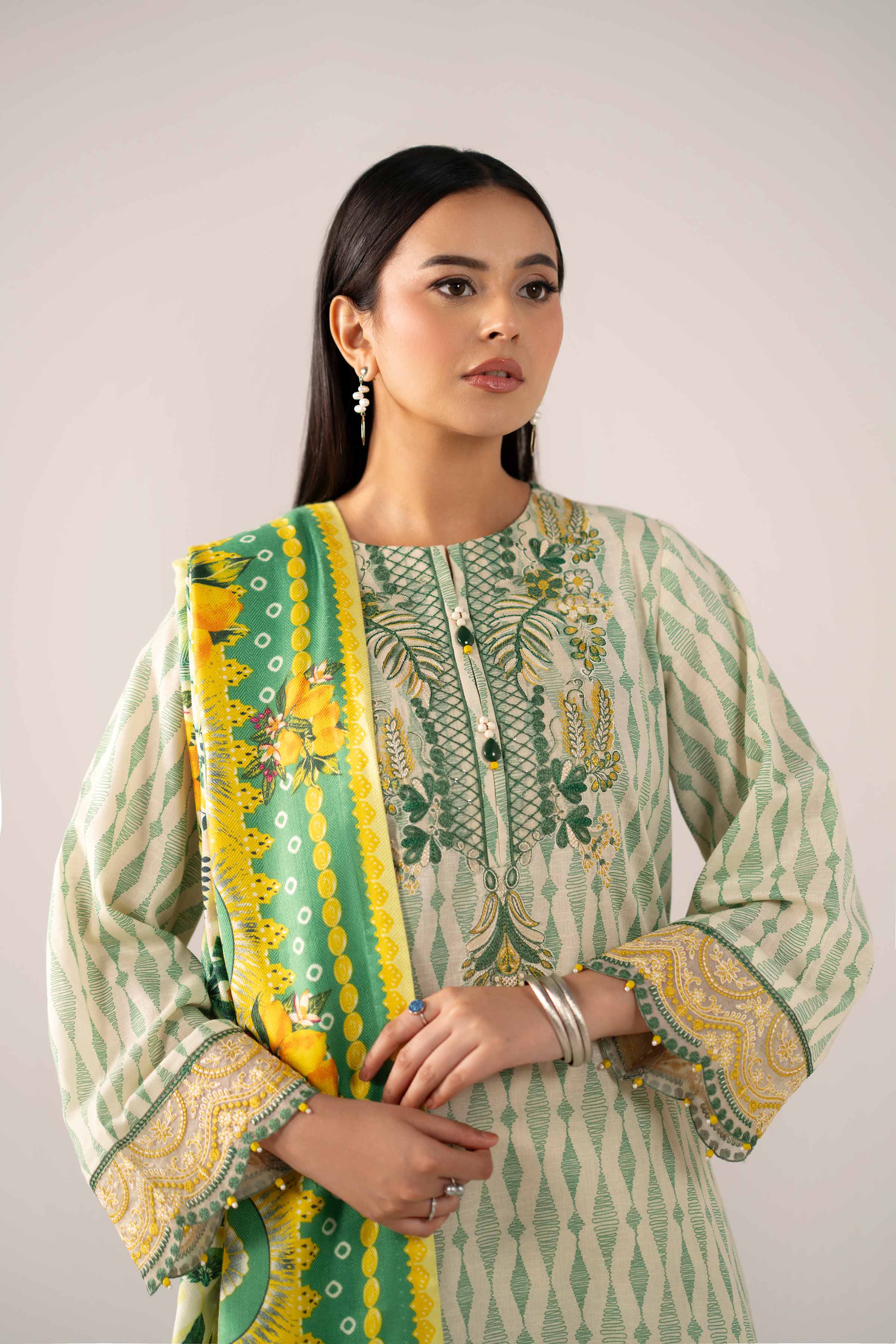 3 Piece - Printed Embroidered Suit - 42503523 for Women - Unstitched Collection | Nishat | Shop Online