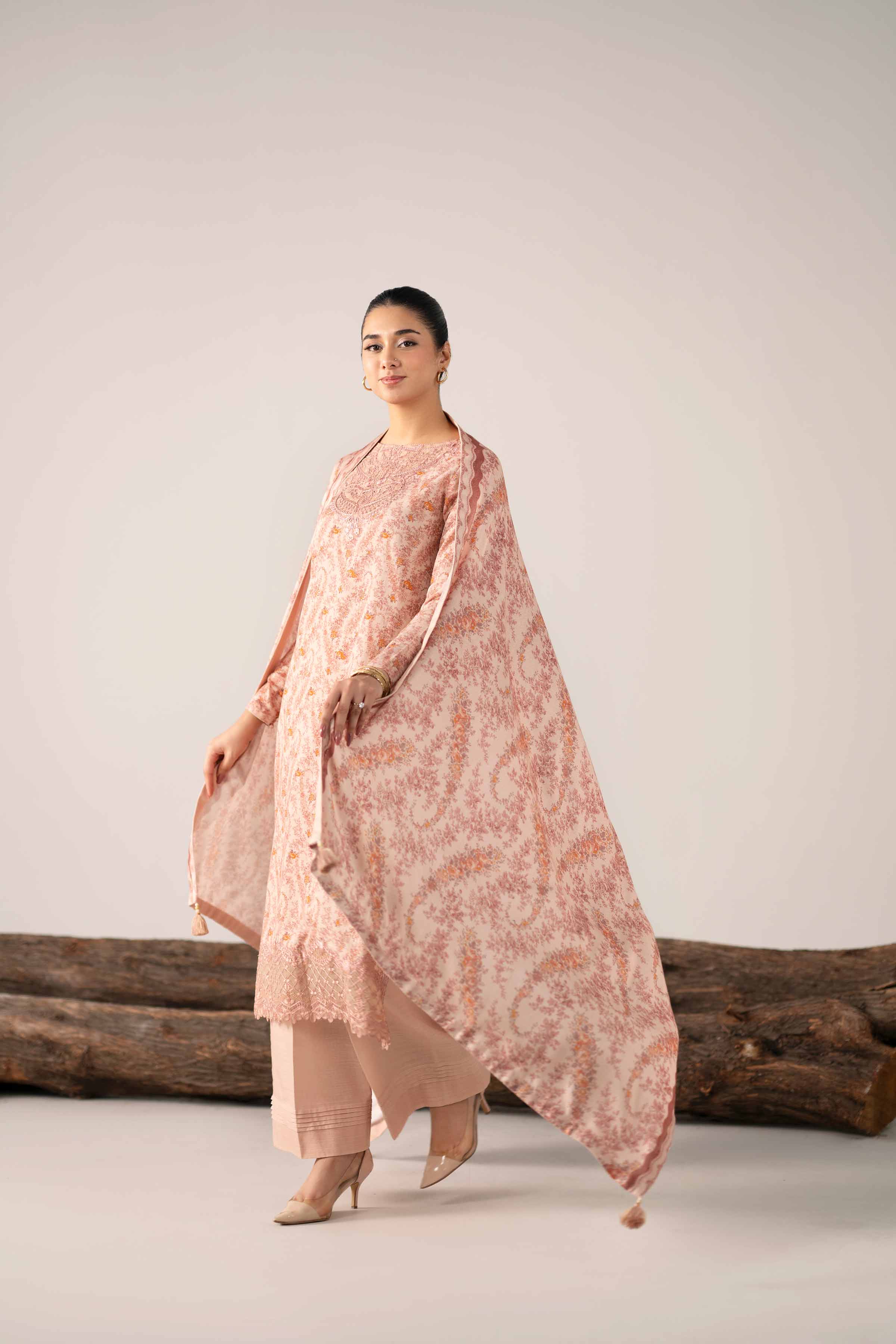 3 Piece - Printed Embroidered Suit - 42503532 for Women - Unstitched Collection | Nishat | Shop Online