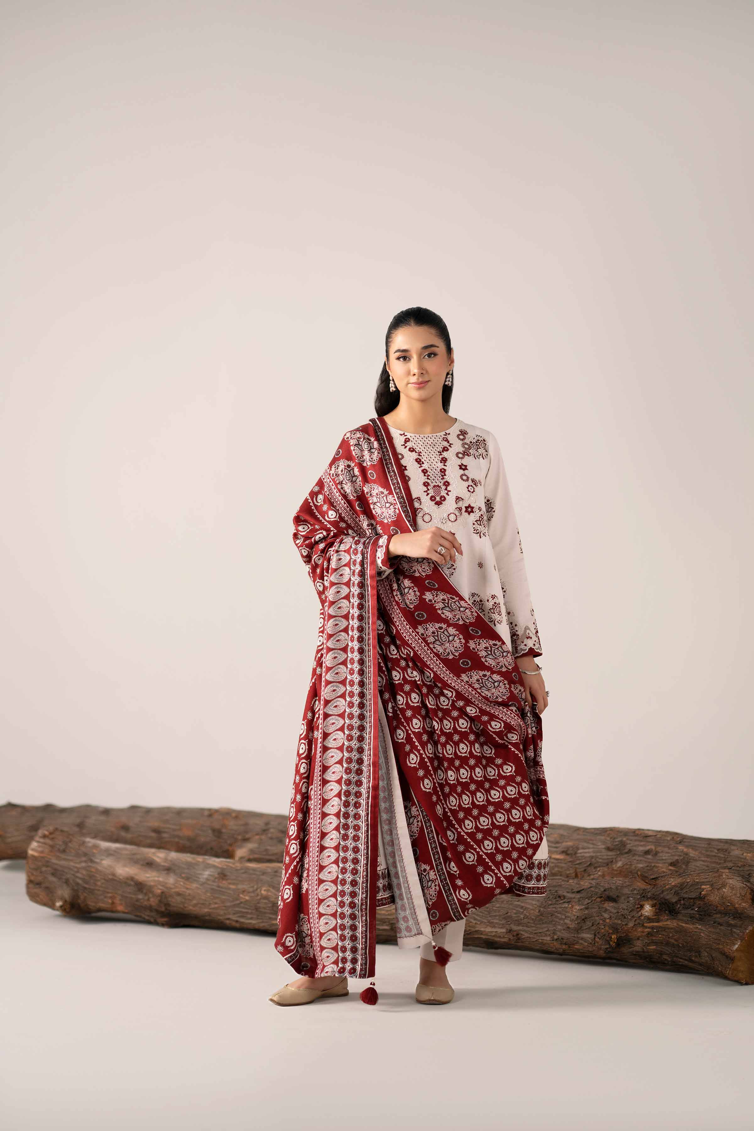 3 Piece - Printed Embroidered Suit - 42503535 for Women - Unstitched Collection | Nishat | Shop Online