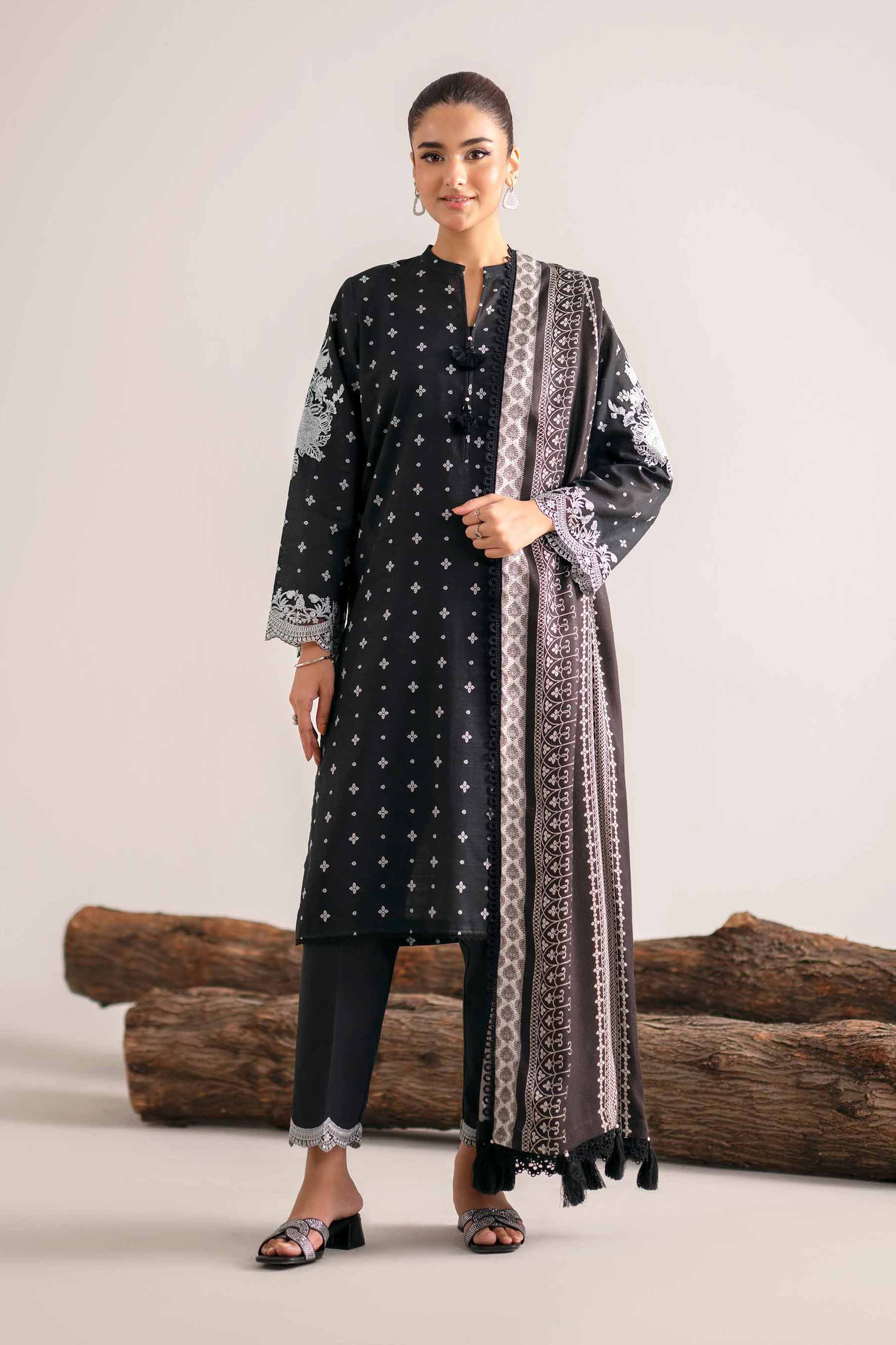 3 Piece - Printed Embroidered Suit - 42503540 for Women - Unstitched Collection | Nishat | Shop Online