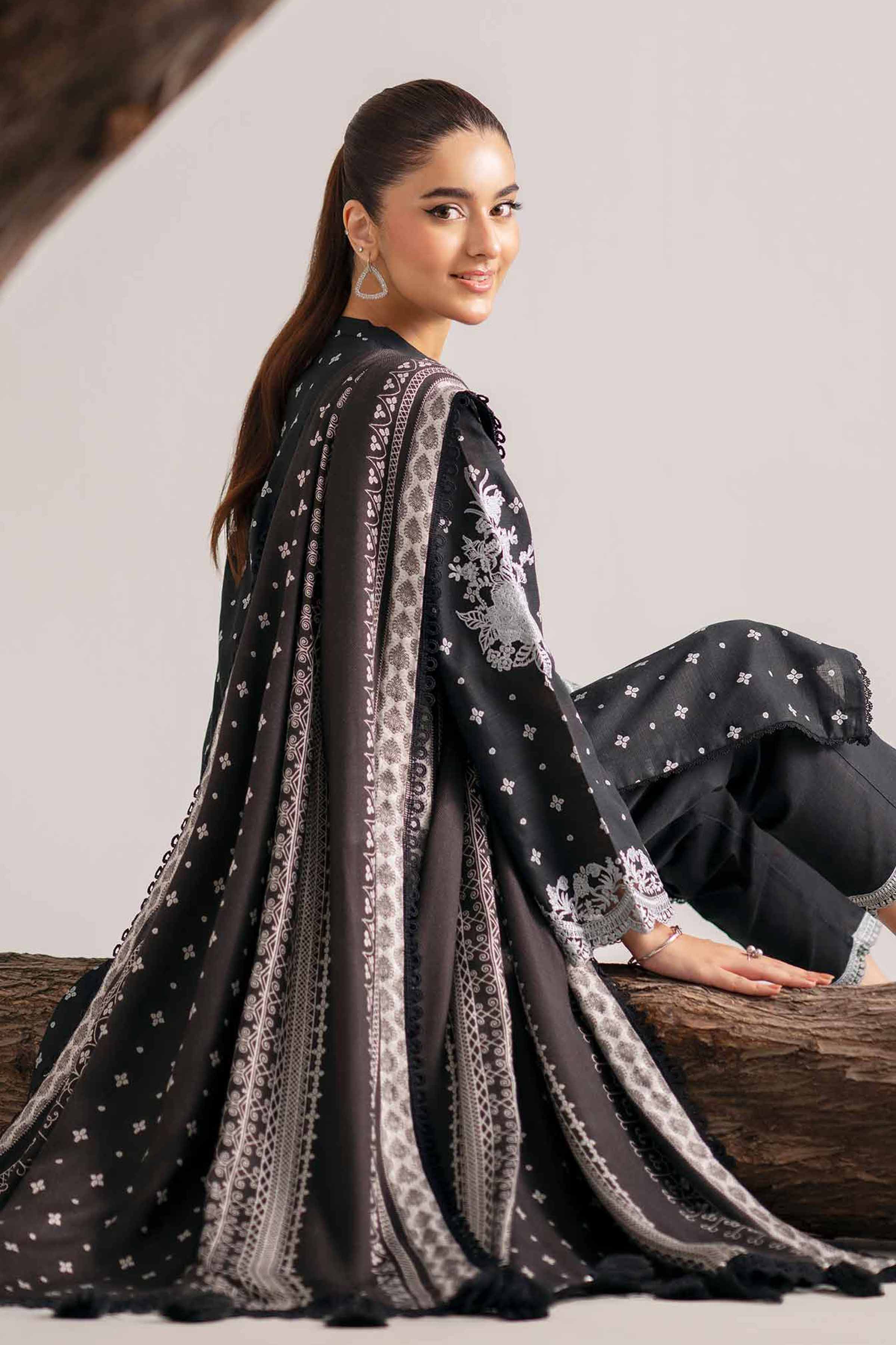 3 Piece - Printed Embroidered Suit - 42503540 for Women - Unstitched Collection | Nishat | Shop Online