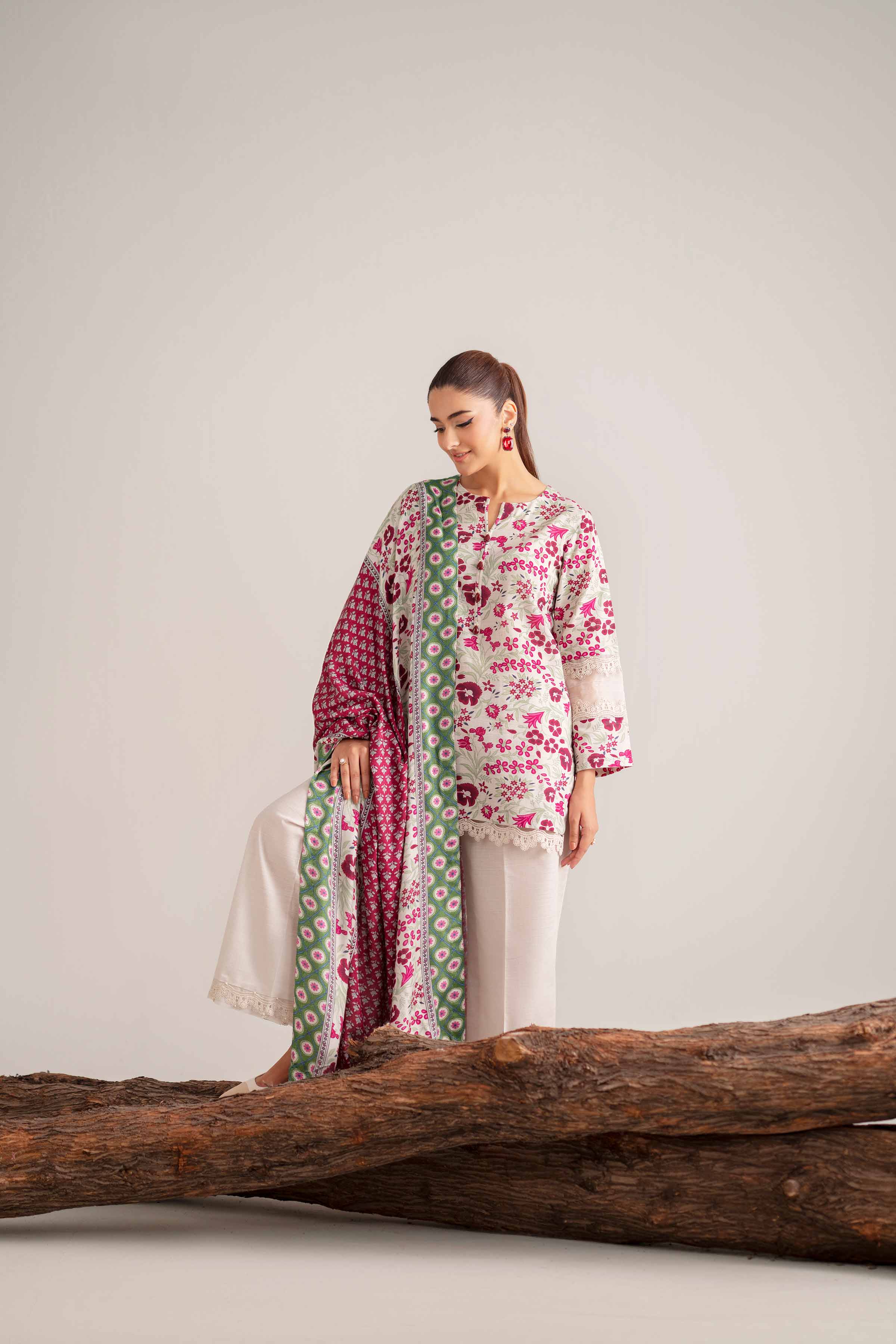 3 Piece - Printed Suit - 42503546 for Women - Unstitched Collection | Nishat | Shop Online