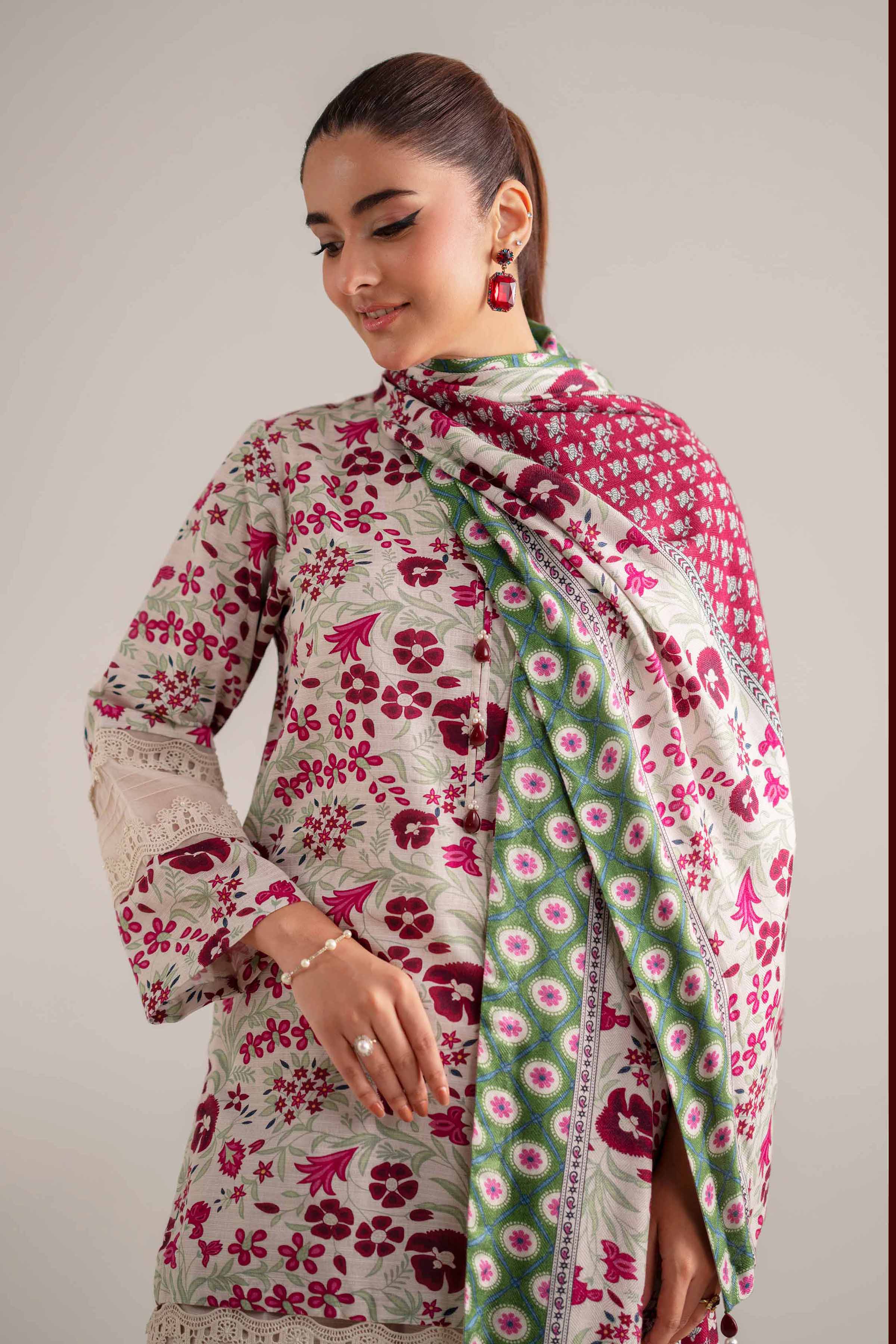 3 Piece - Printed Suit - 42503546 for Women - Unstitched Collection | Nishat | Shop Online