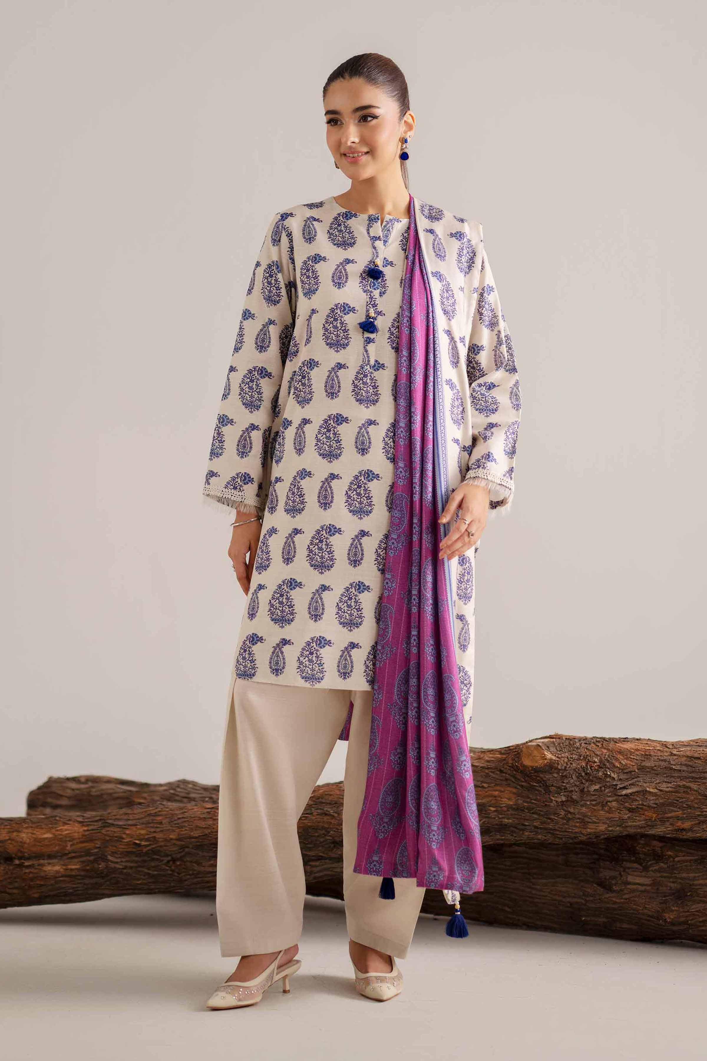 3 Piece - Printed Suit - 42503547 for Women - Unstitched Collection | Nishat | Shop Online