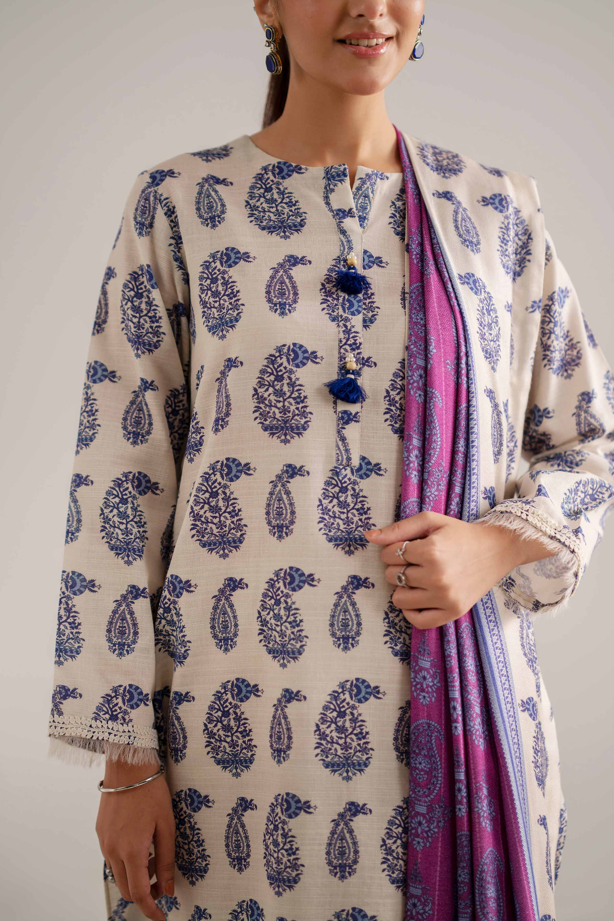 3 Piece - Printed Suit - 42503547 for Women - Unstitched Collection | Nishat | Shop Online