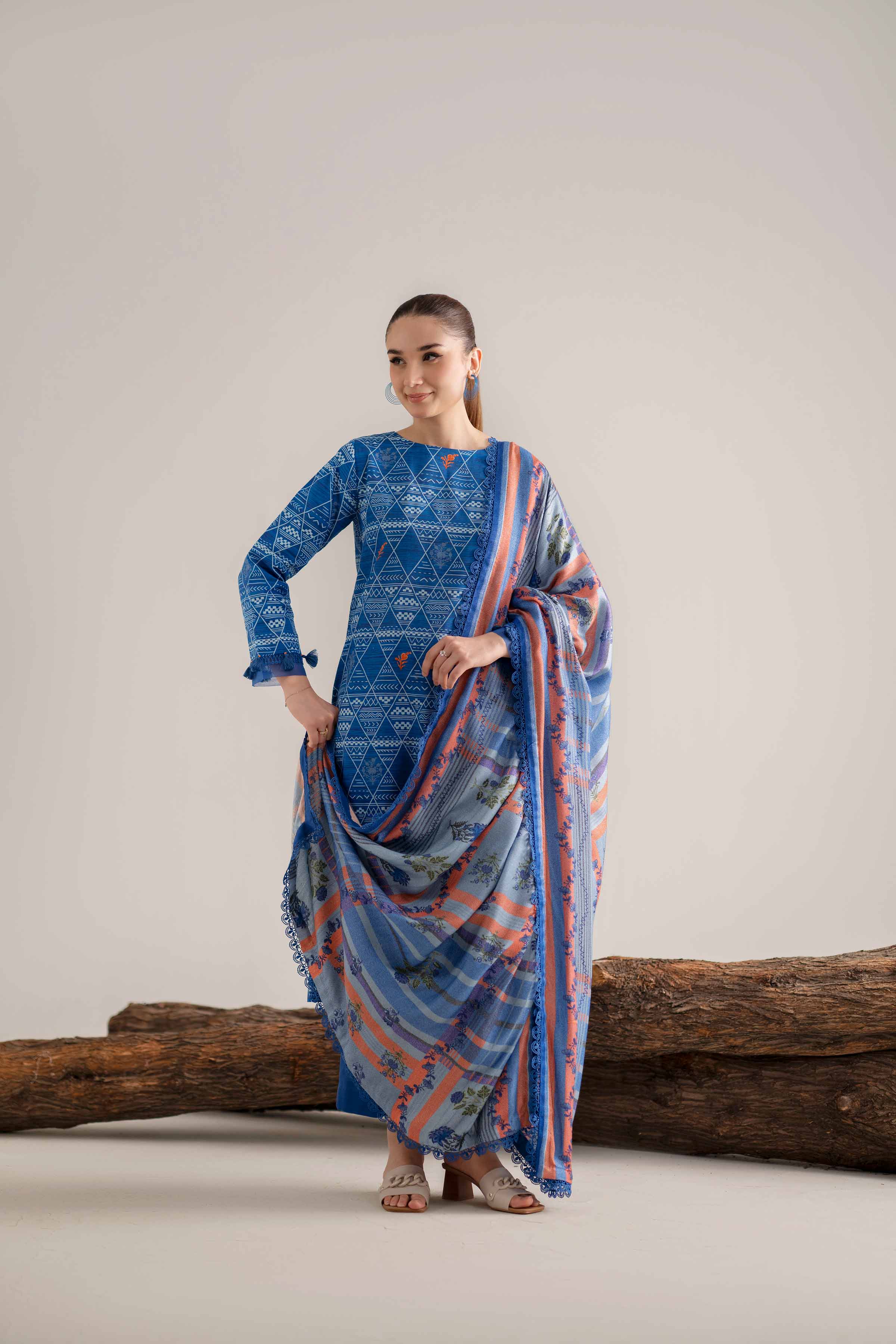 3 Piece - Printed Suit - 42503550 for Women - Unstitched Collection | Nishat | Shop Online