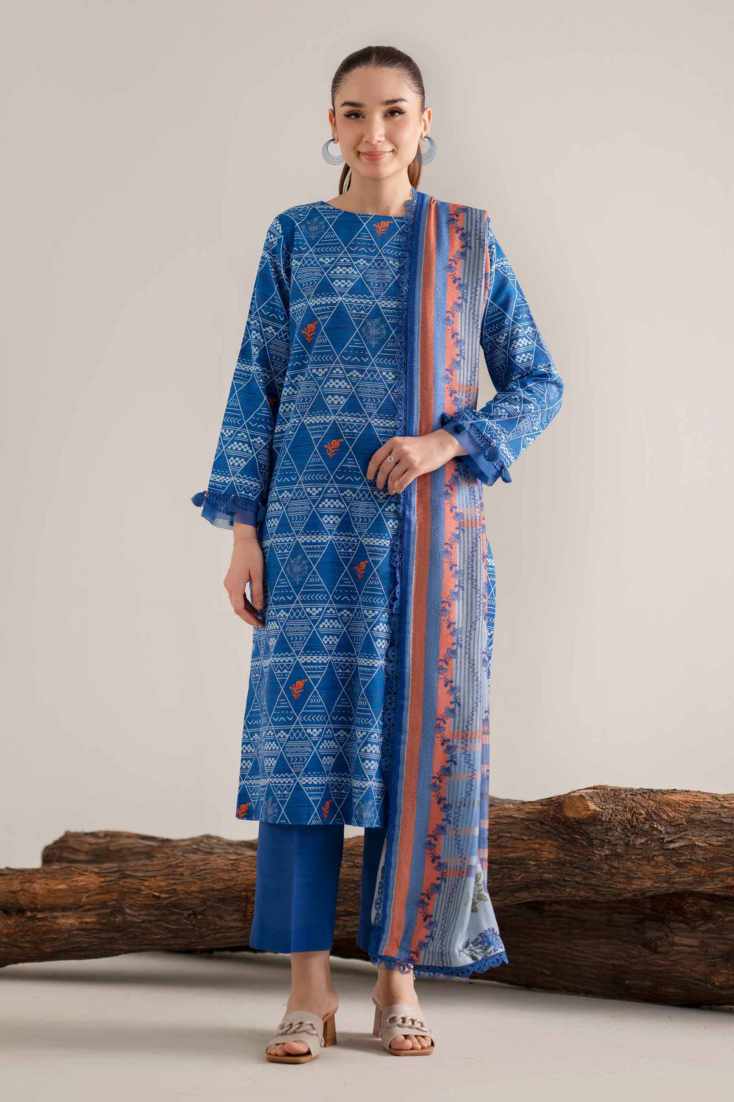 3 Piece - Printed Suit - 42503550 for Women - Unstitched Collection | Nishat | Shop Online