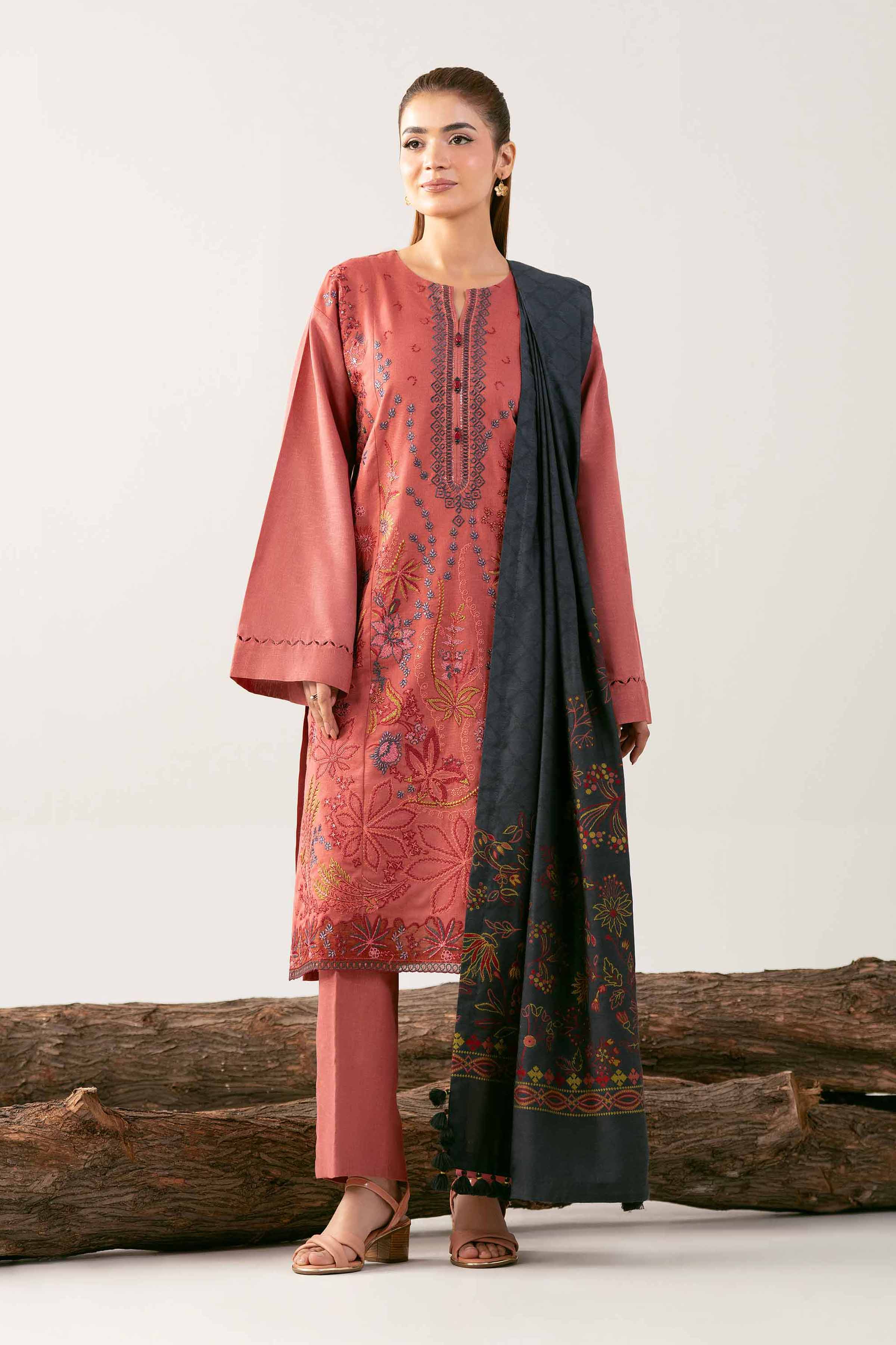 3 Piece - Embroidered Suit - 42503568 for Women - Unstitched Collection | Nishat | Shop Online