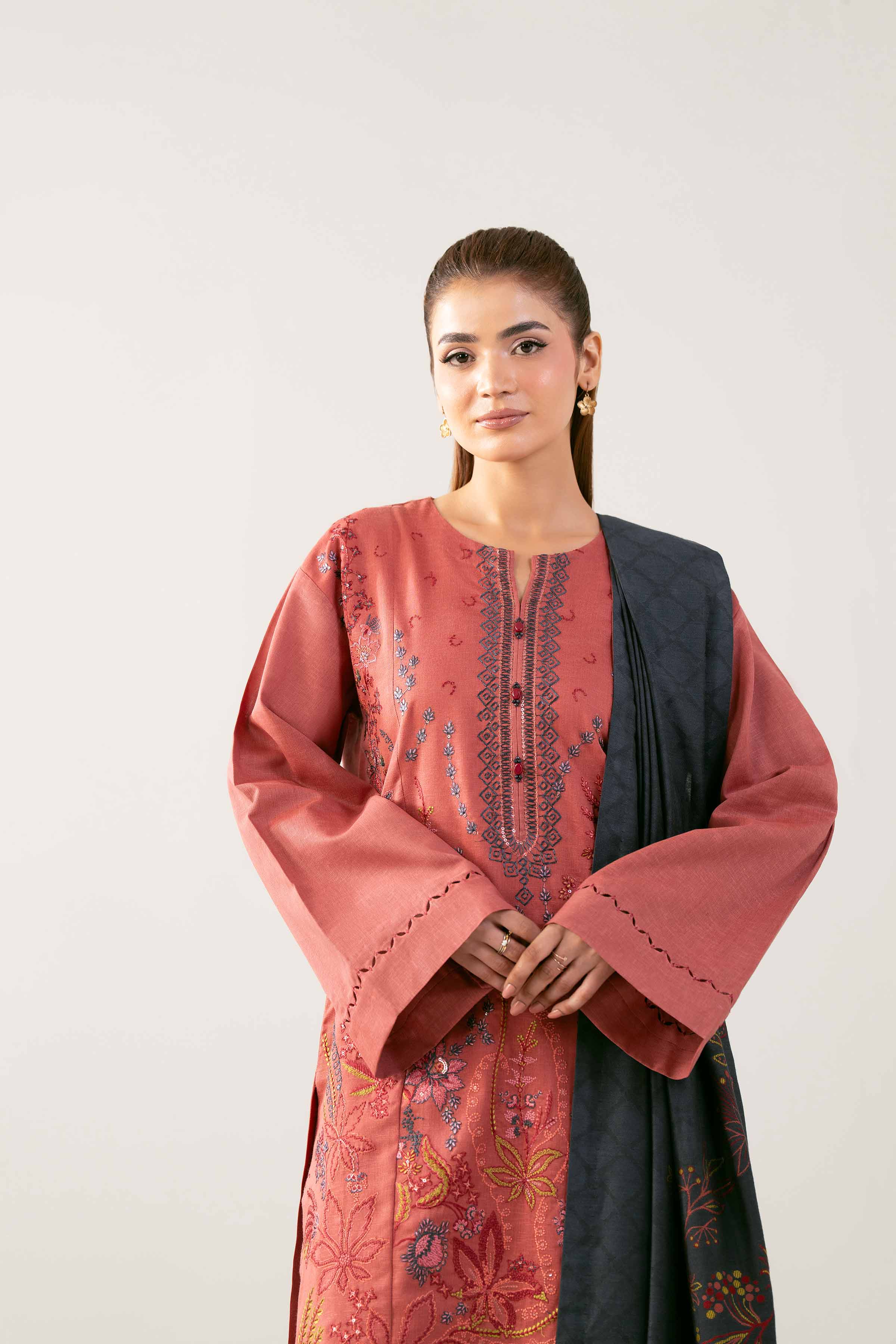 3 Piece - Embroidered Suit - 42503568 for Women - Unstitched Collection | Nishat | Shop Online
