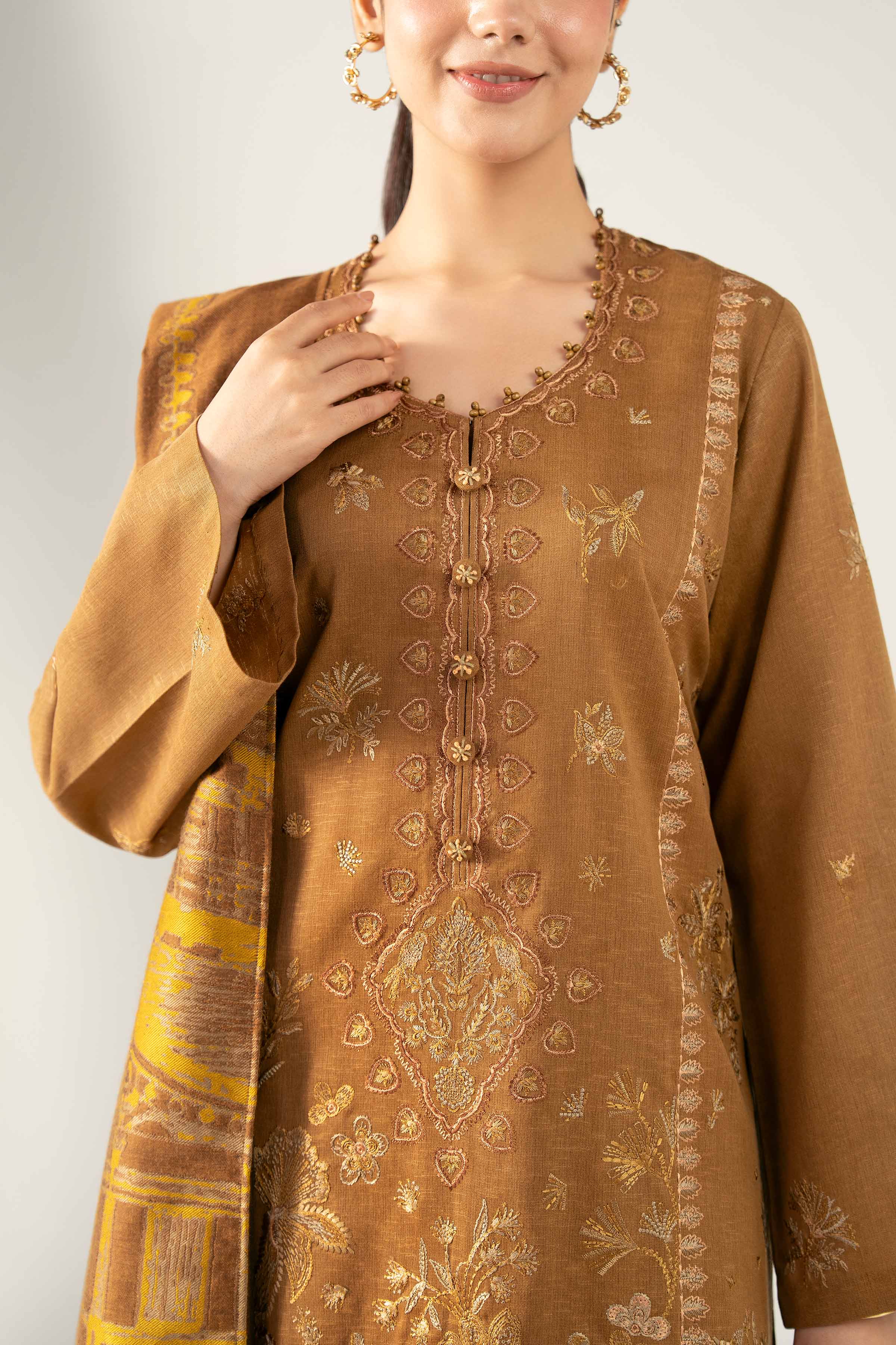 3 Piece - Embroidered Suit - 42503570 for Women - Unstitched Collection | Nishat | Shop Online