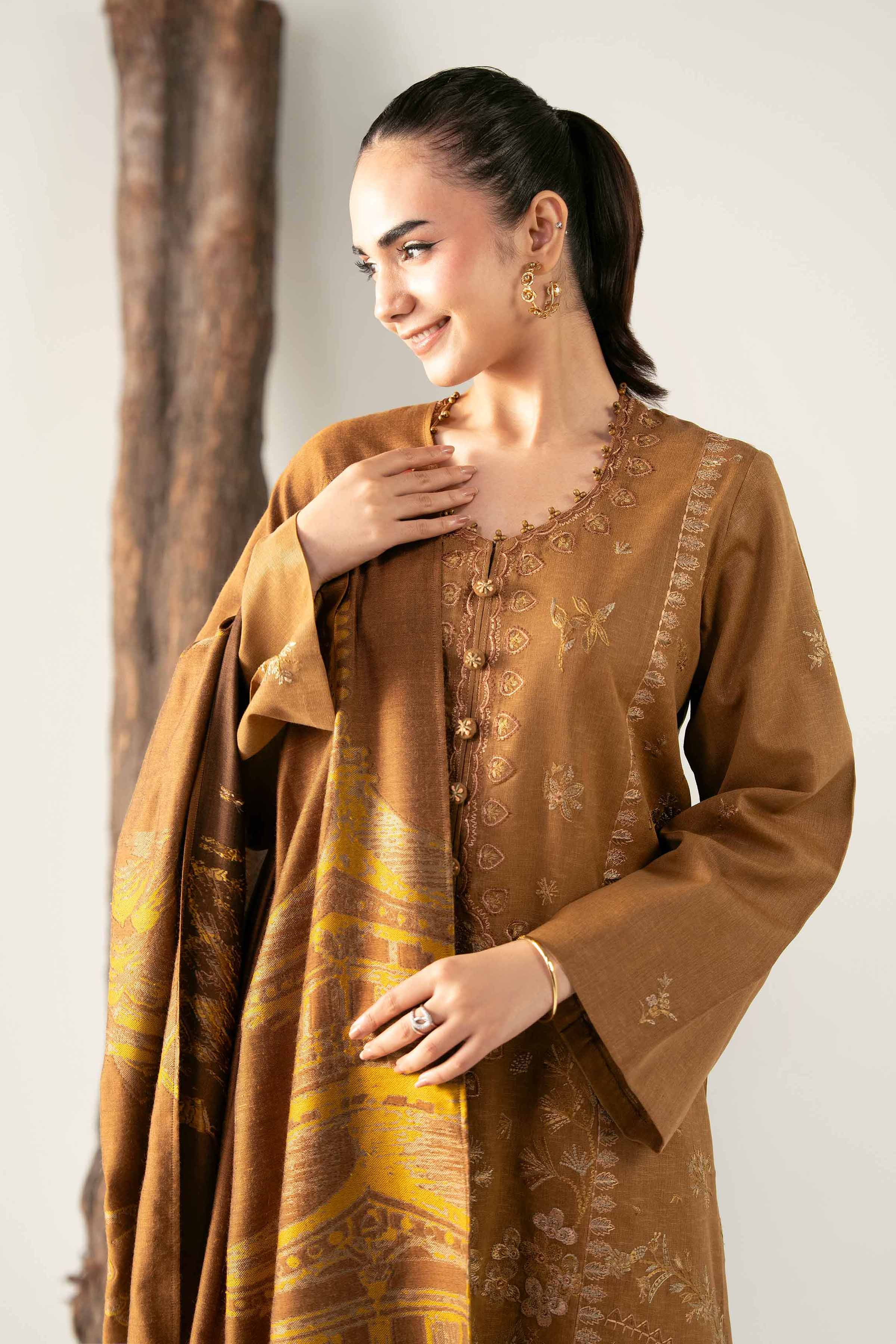 3 Piece - Embroidered Suit - 42503570 for Women - Unstitched Collection | Nishat | Shop Online