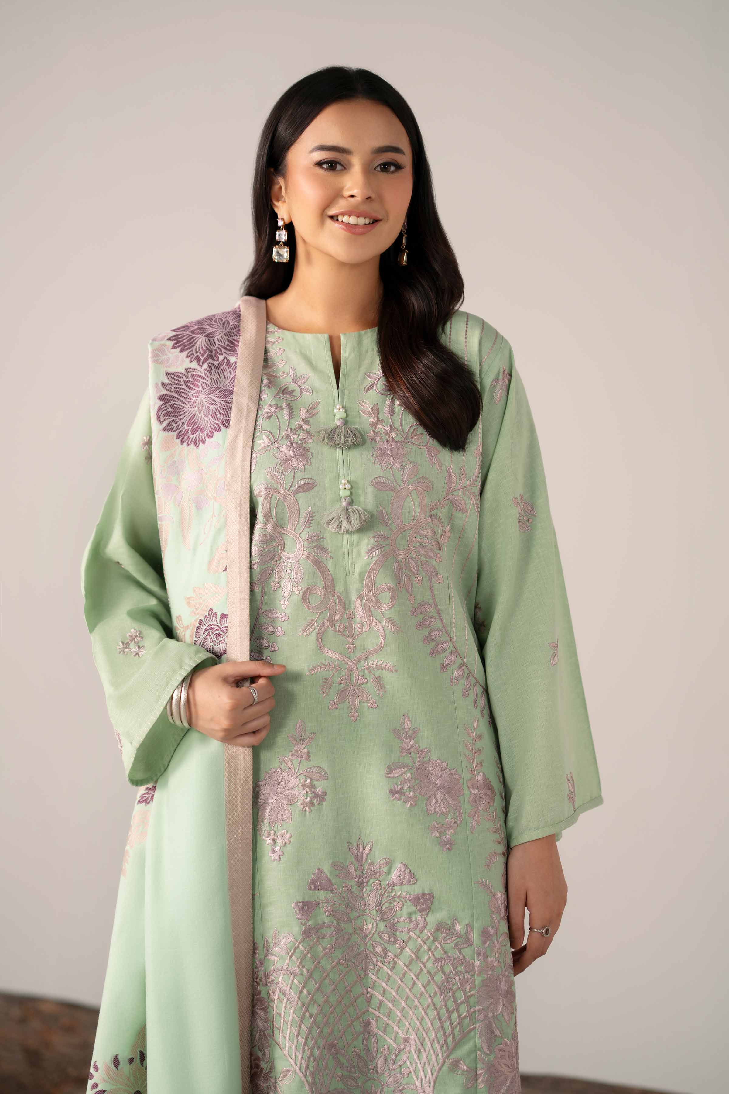 3 Piece - Embroidered Suit - 42503575 for Women - Unstitched Collection | Nishat | Shop Online