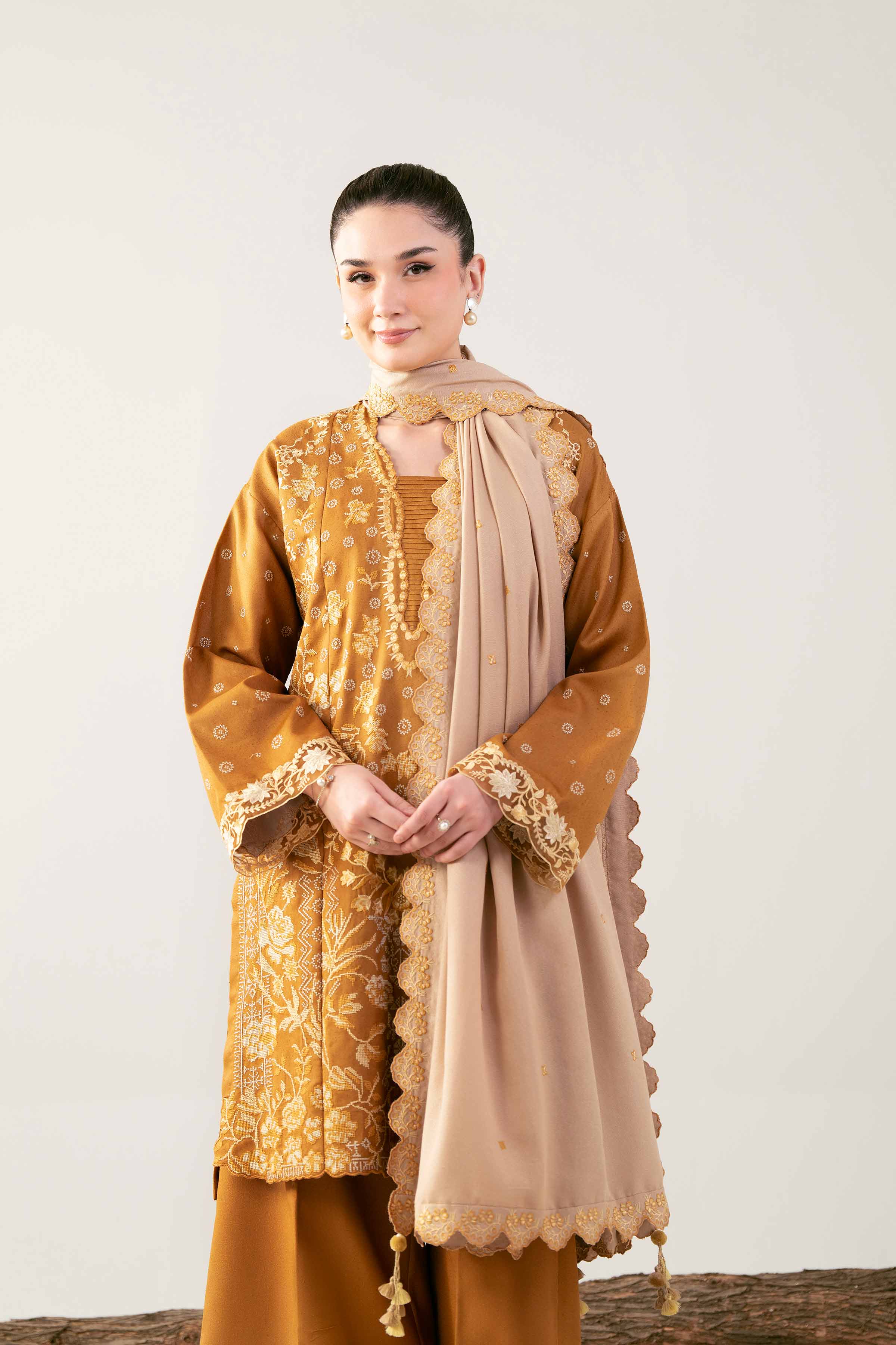 3 Piece - Embroidered Suit - 42503592 for Women - Unstitched Collection | Nishat | Shop Online