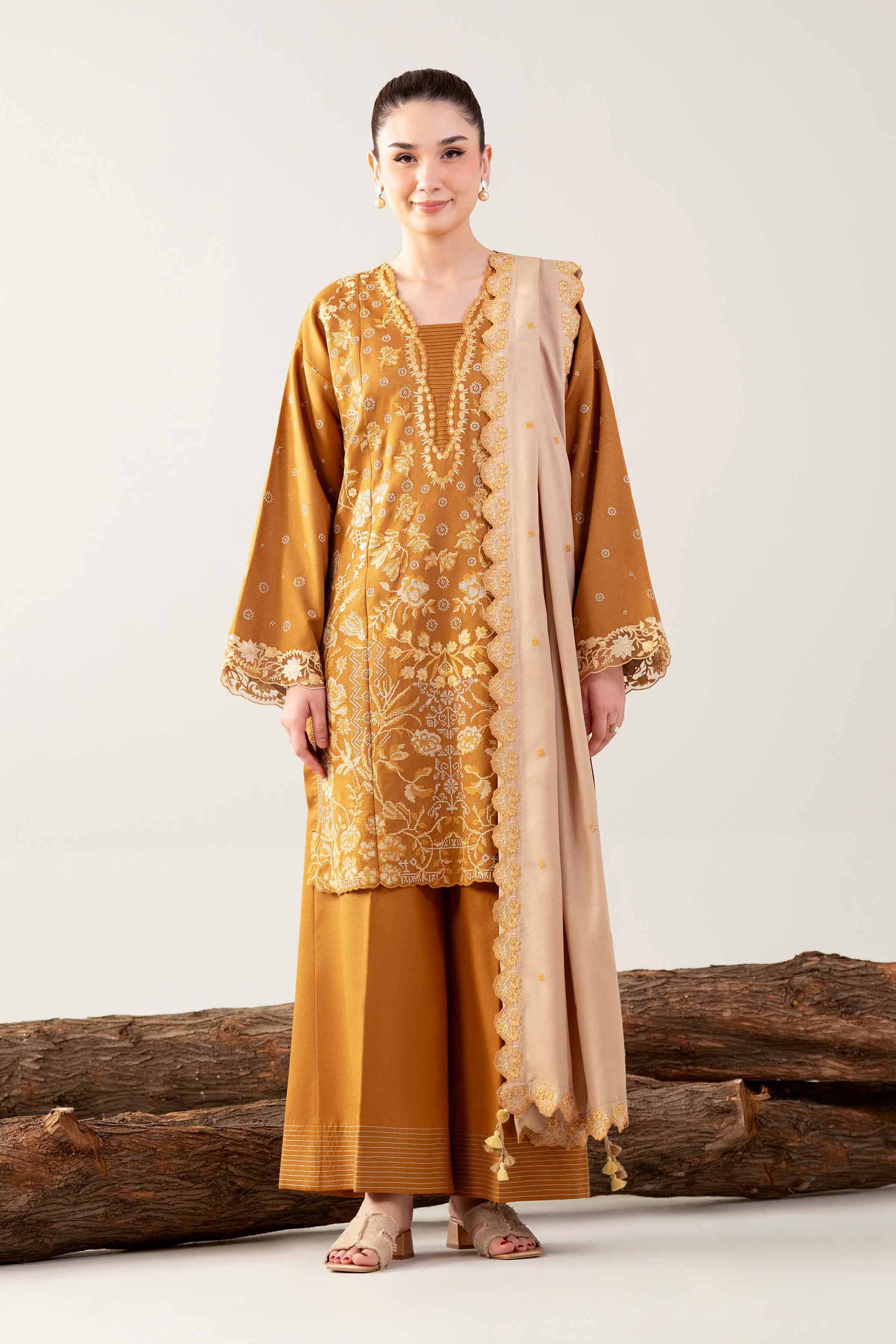 3 Piece - Embroidered Suit - 42503592 for Women - Unstitched Collection | Nishat | Shop Online